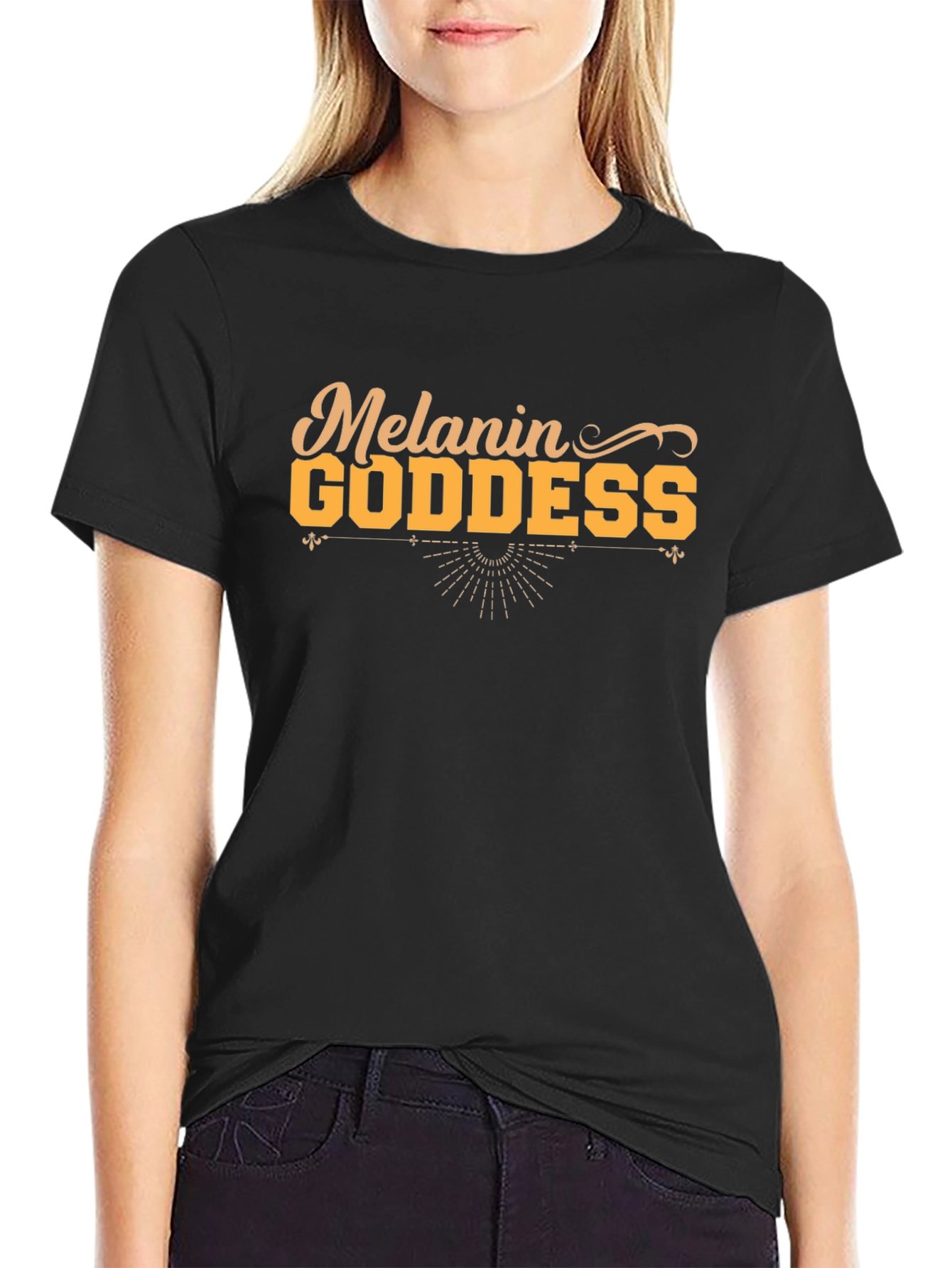 Melanin Goddess Black T-Shirt