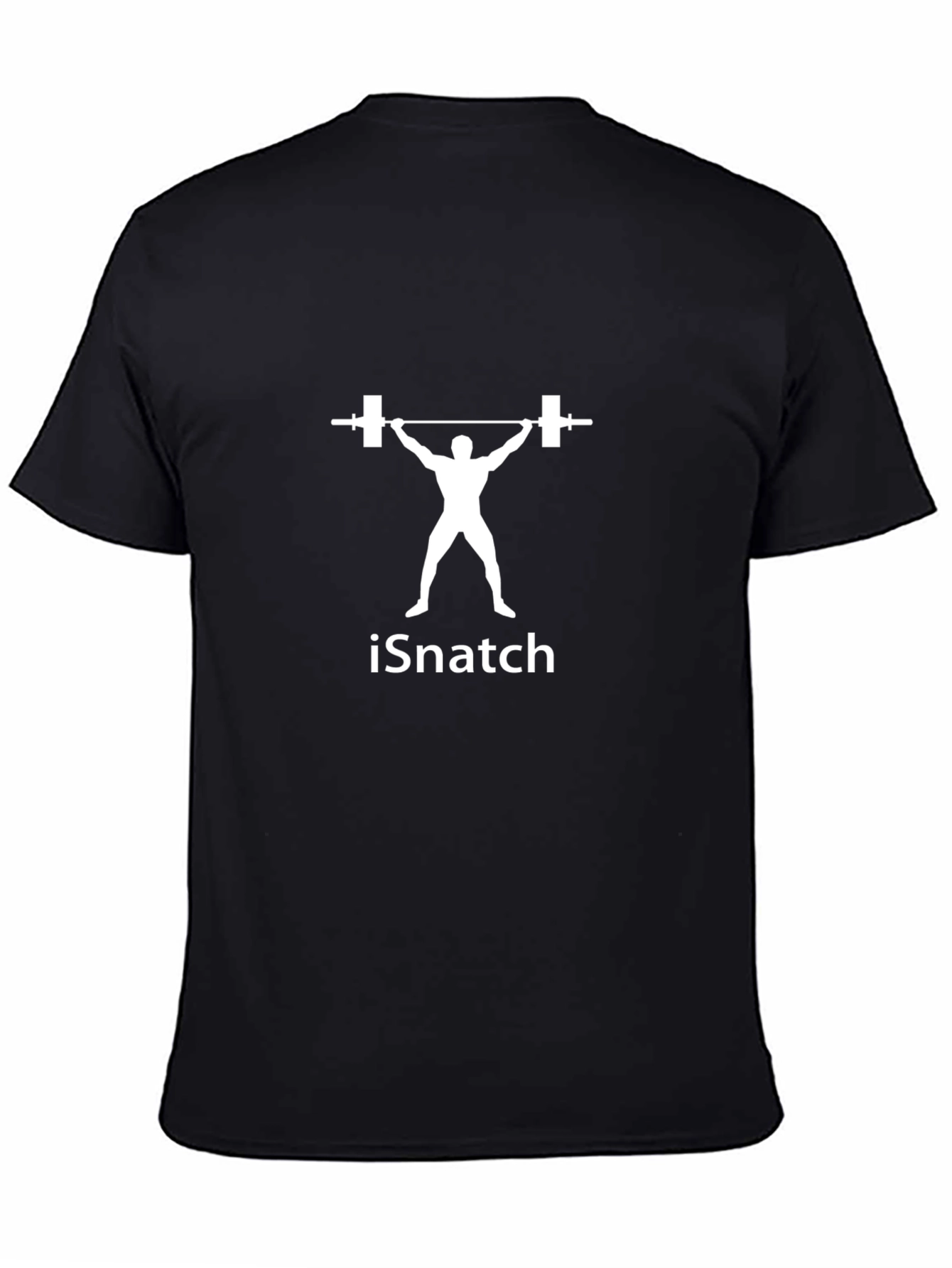 iSnatch Black T-Shirt - Weightlifting Design