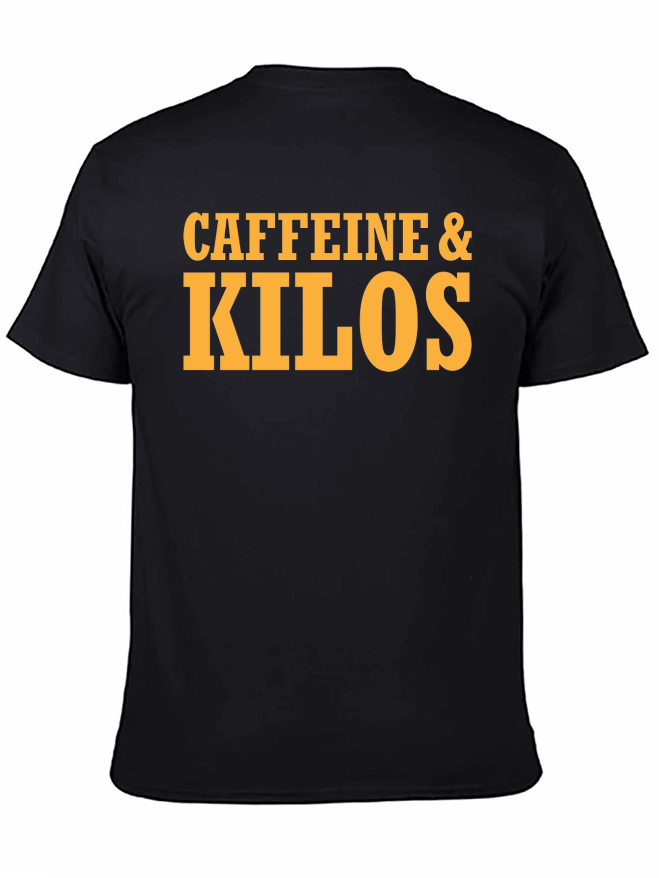 Caffeine & Kilos Black Graphic T-Shirt