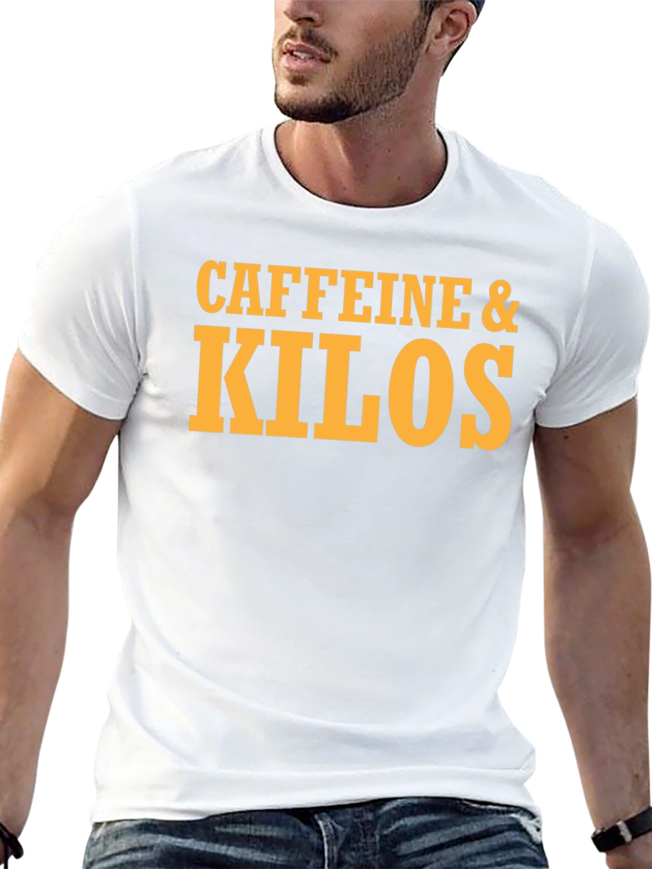 Caffeine & Kilos Black Graphic T-Shirt
