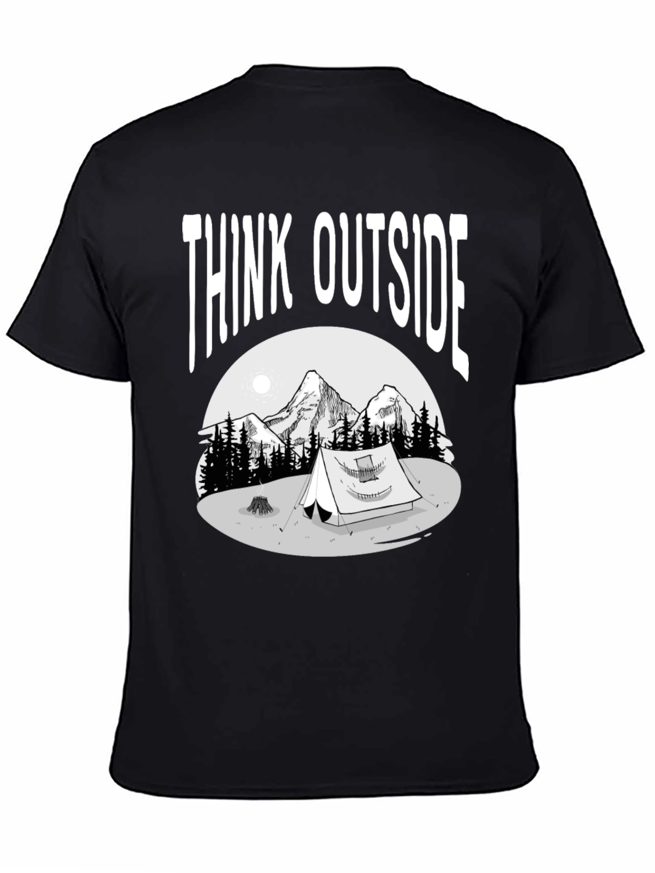 Think Outside T-Shirt - Adventure Camping Tee