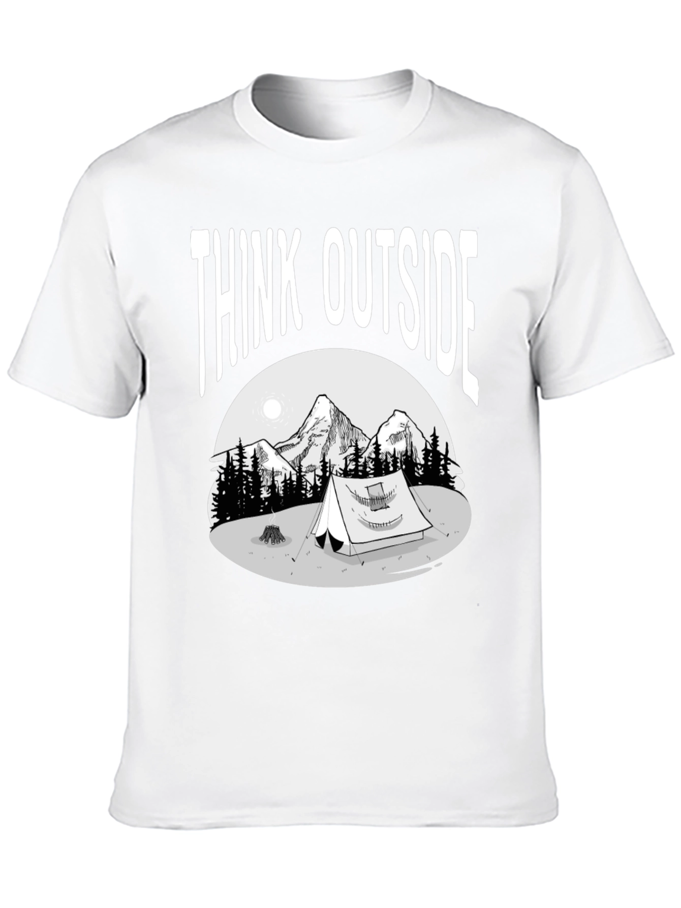 Think Outside T-Shirt - Adventure Camping Tee