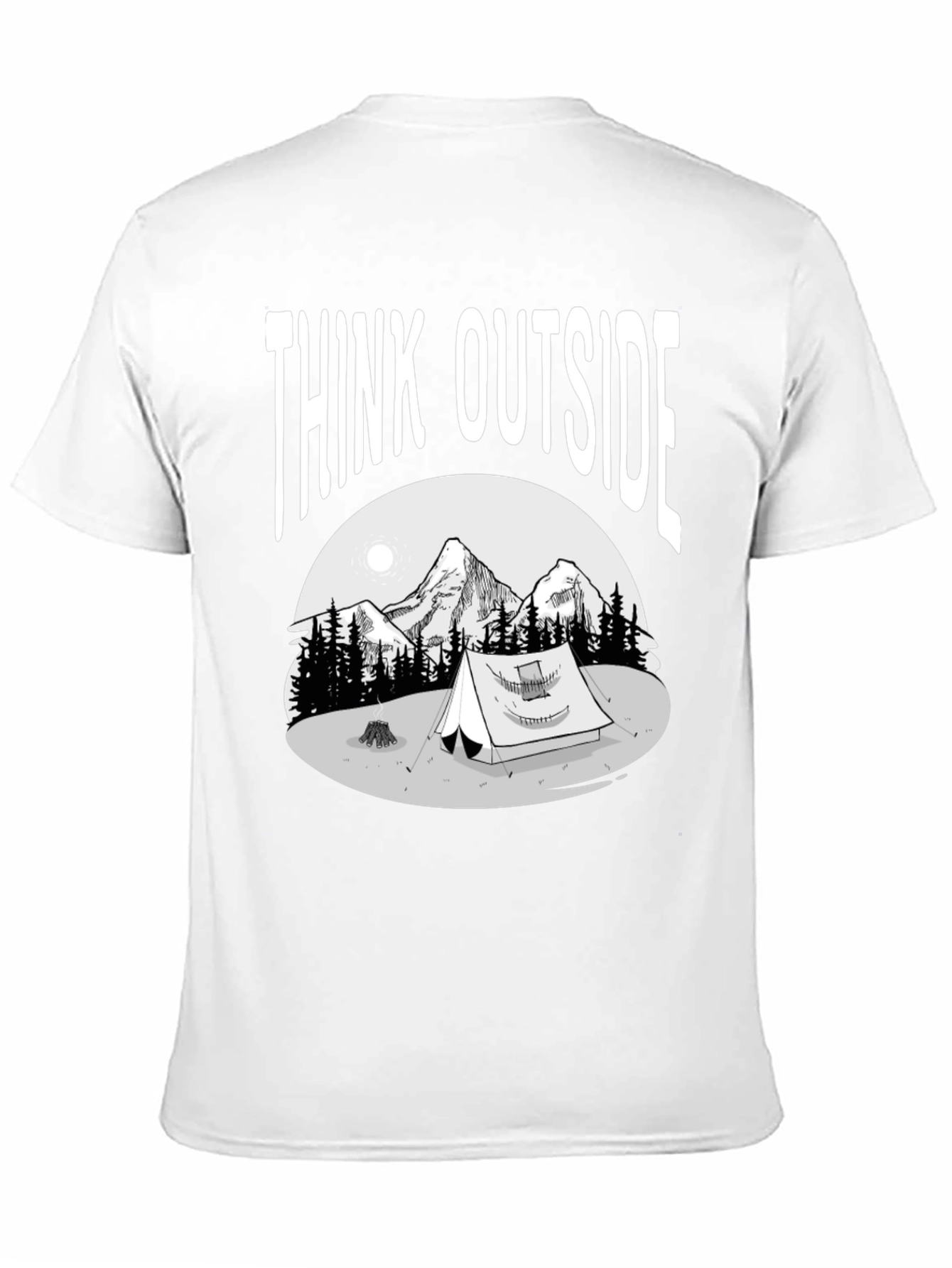 Think Outside T-Shirt - Adventure Camping Tee