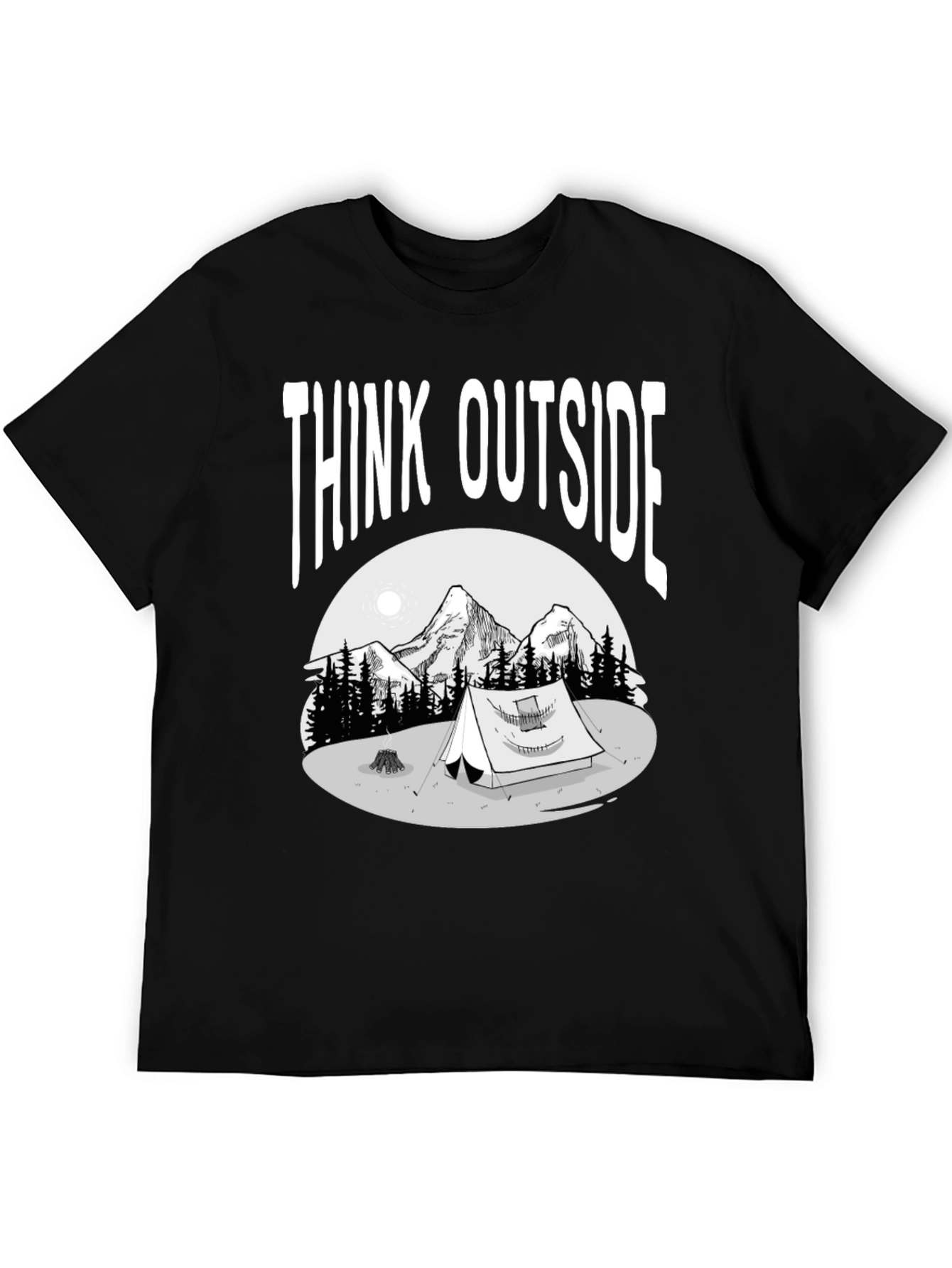 Think Outside T-Shirt - Adventure Camping Tee