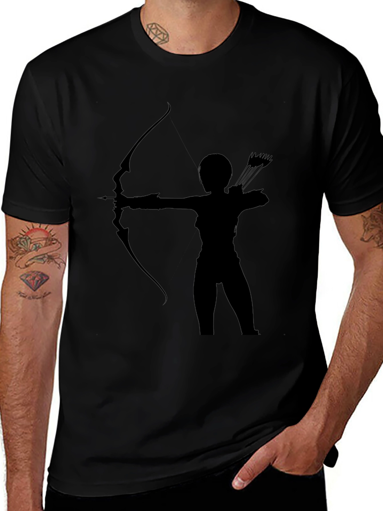 Archer Graphic T-Shirt - Black