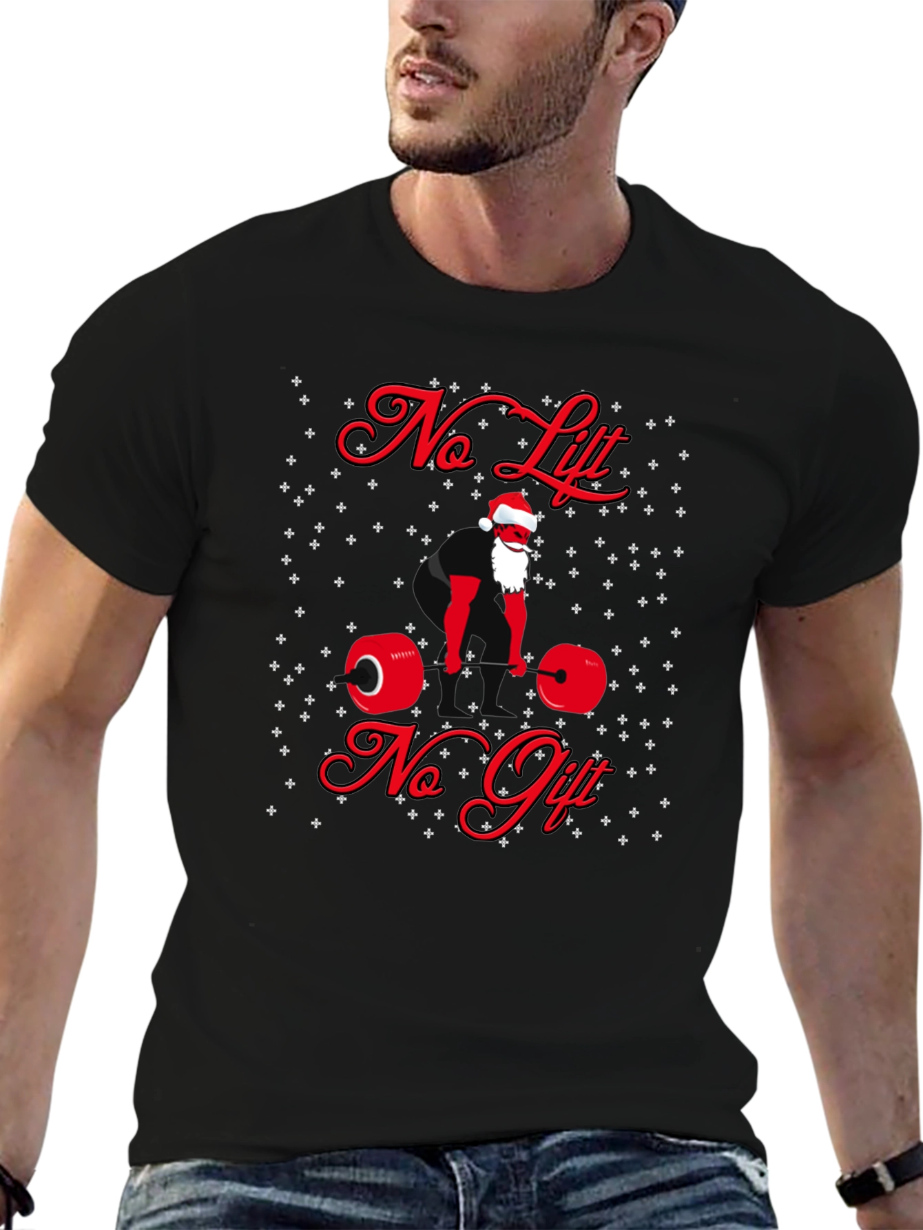 No Lift No Gift Christmas Gym T-Shirt