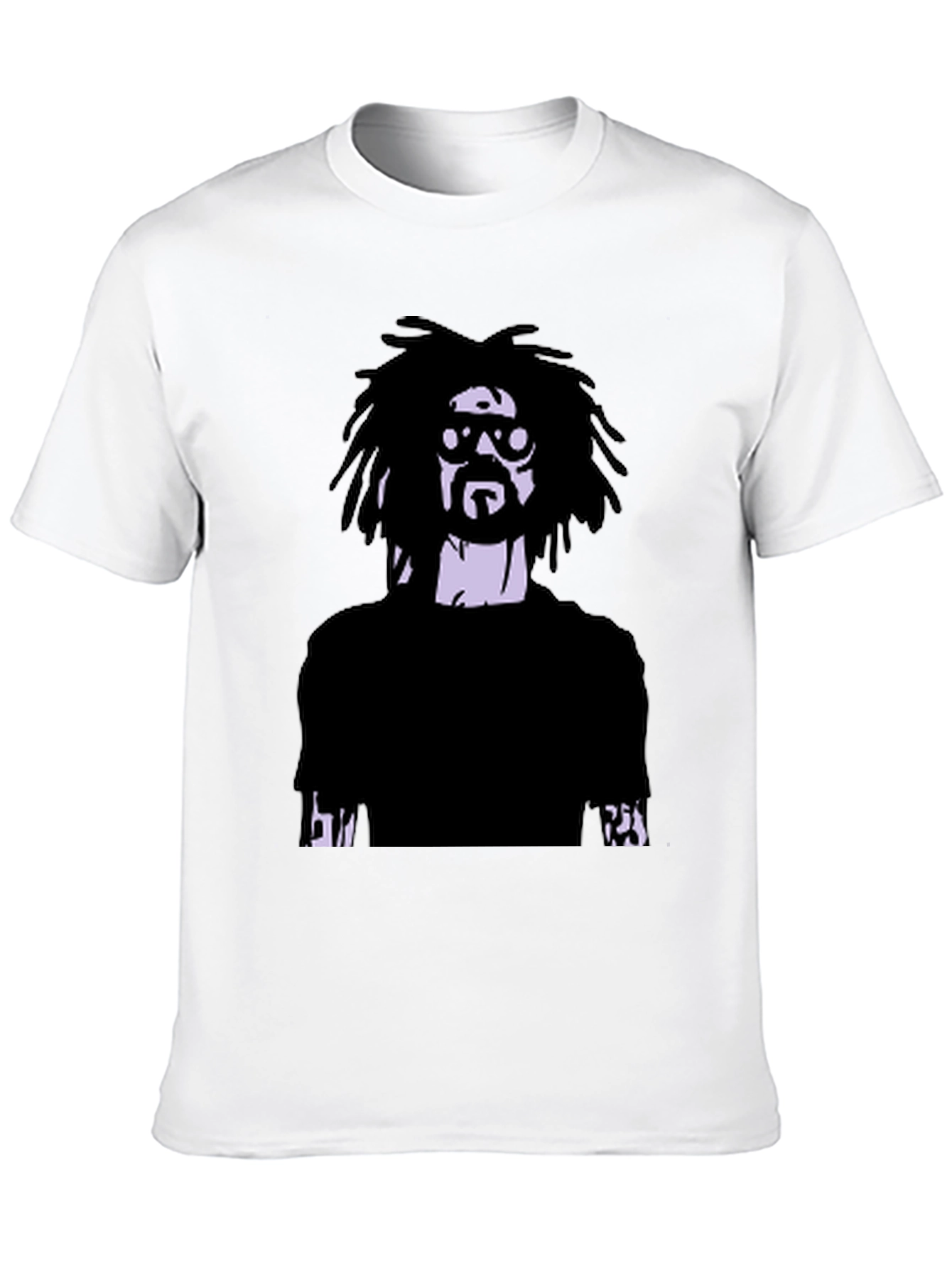 Cool Graphic Tee - Mans Printed Black T-Shirt
