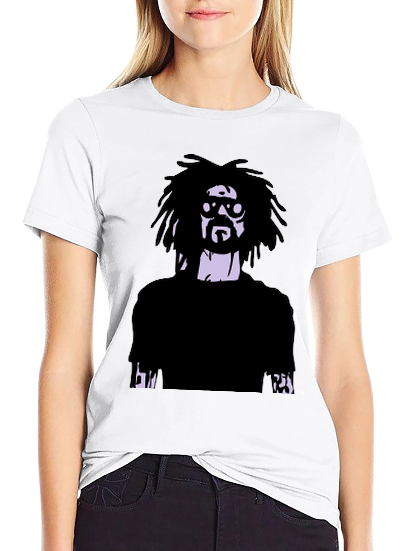 Cool Graphic Tee - Mans Printed Black T-Shirt