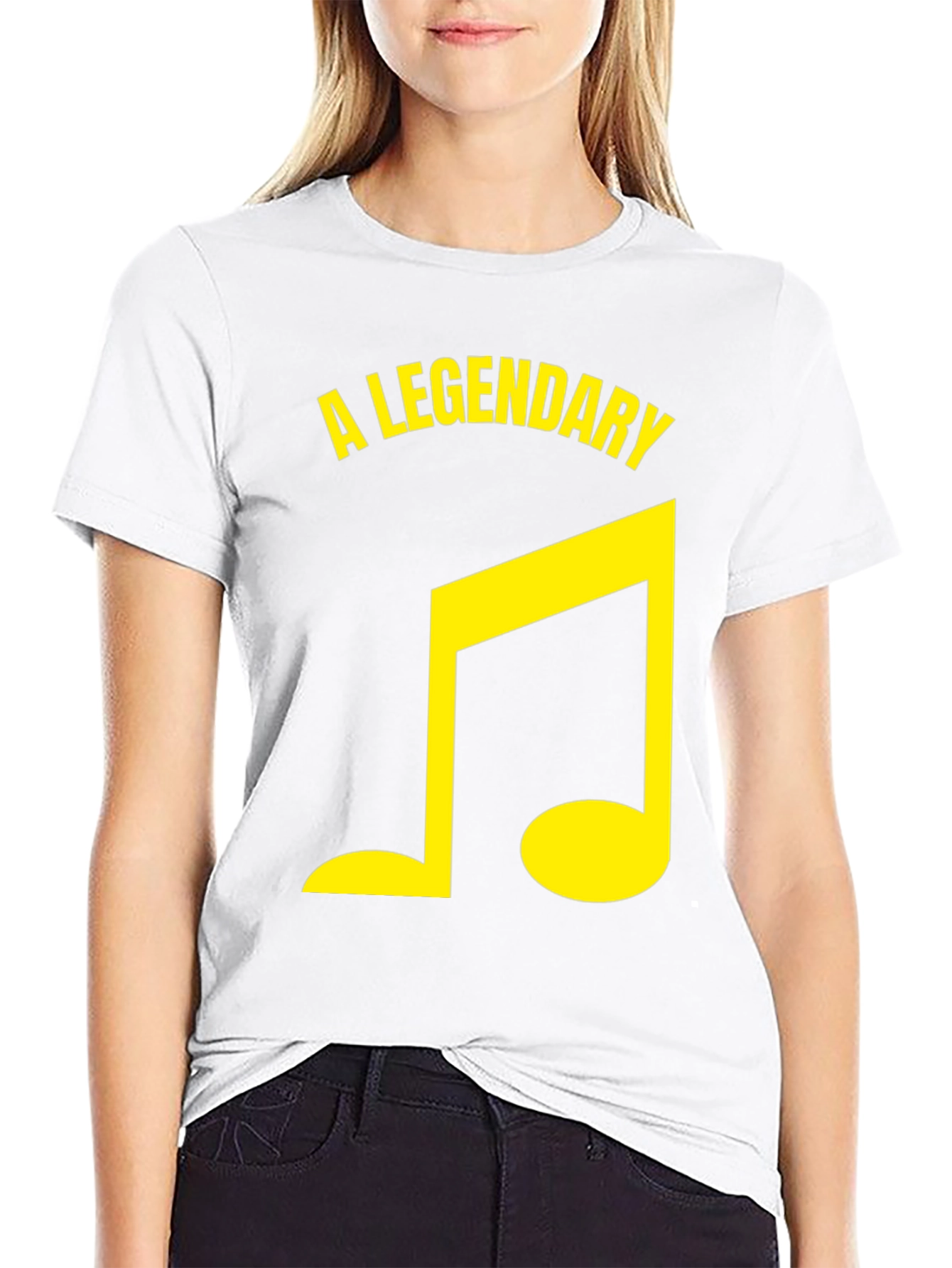 Legendary Music Note Graphic Tee - Black