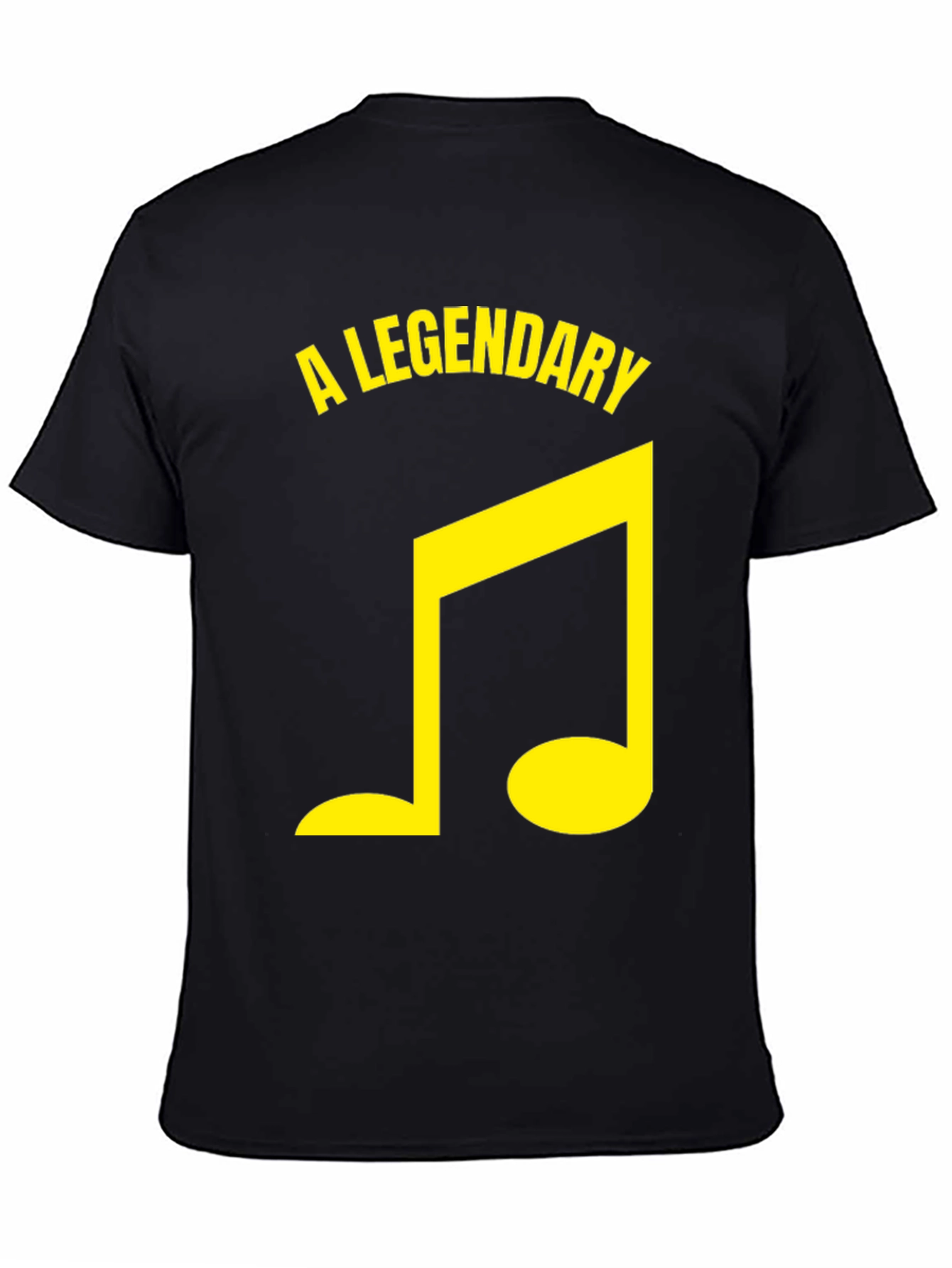 Legendary Music Note Graphic Tee - Black