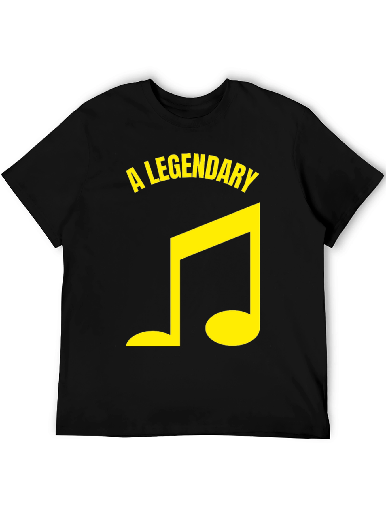 Legendary Music Note Graphic Tee - Black