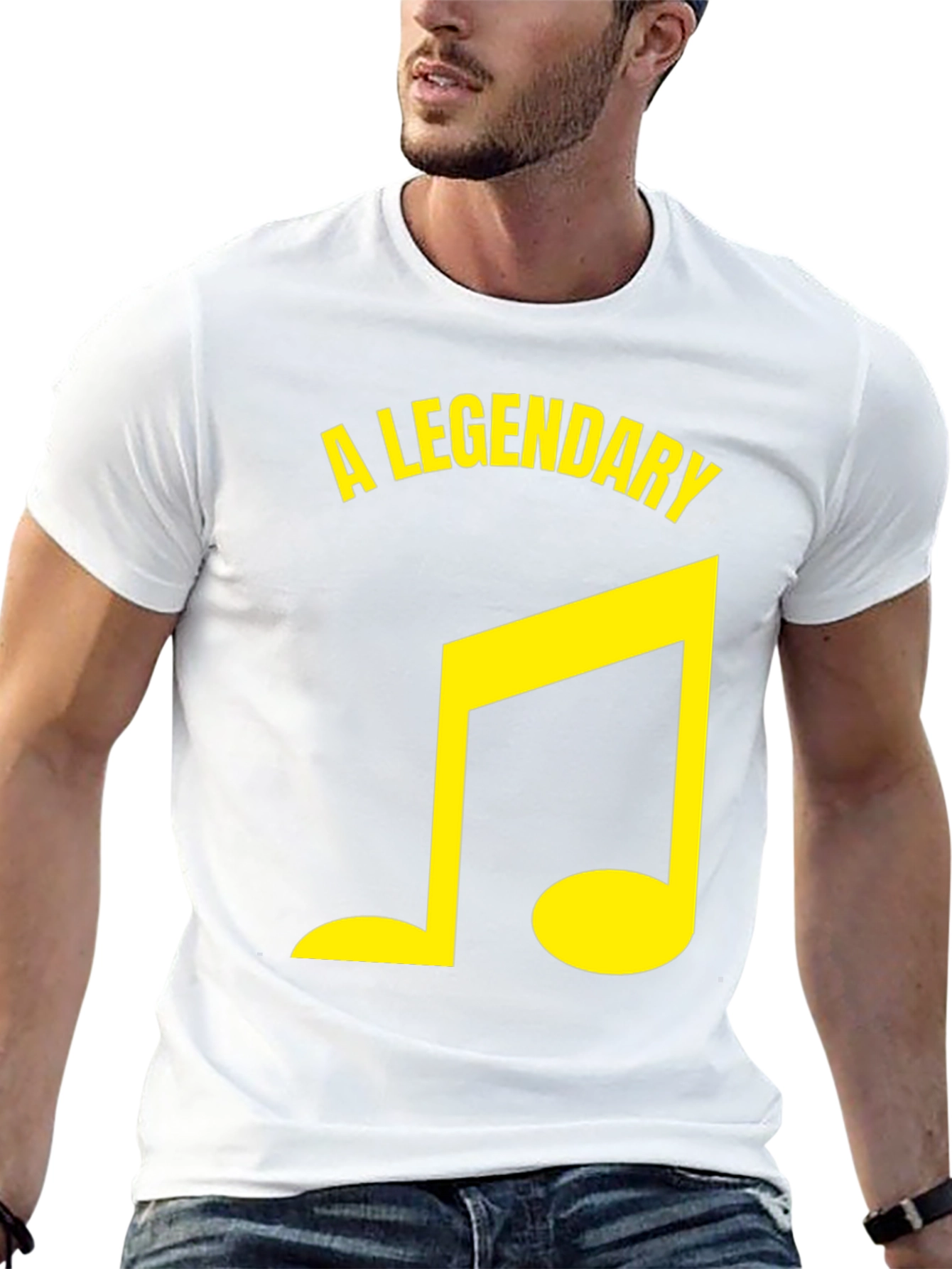 Legendary Music Note Graphic Tee - Black