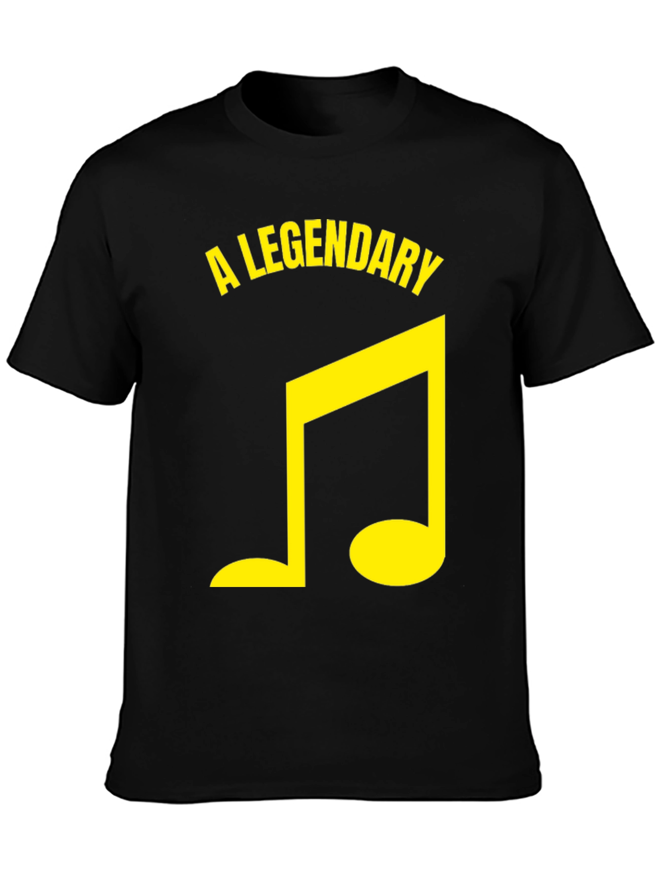 Legendary Music Note Graphic Tee - Black