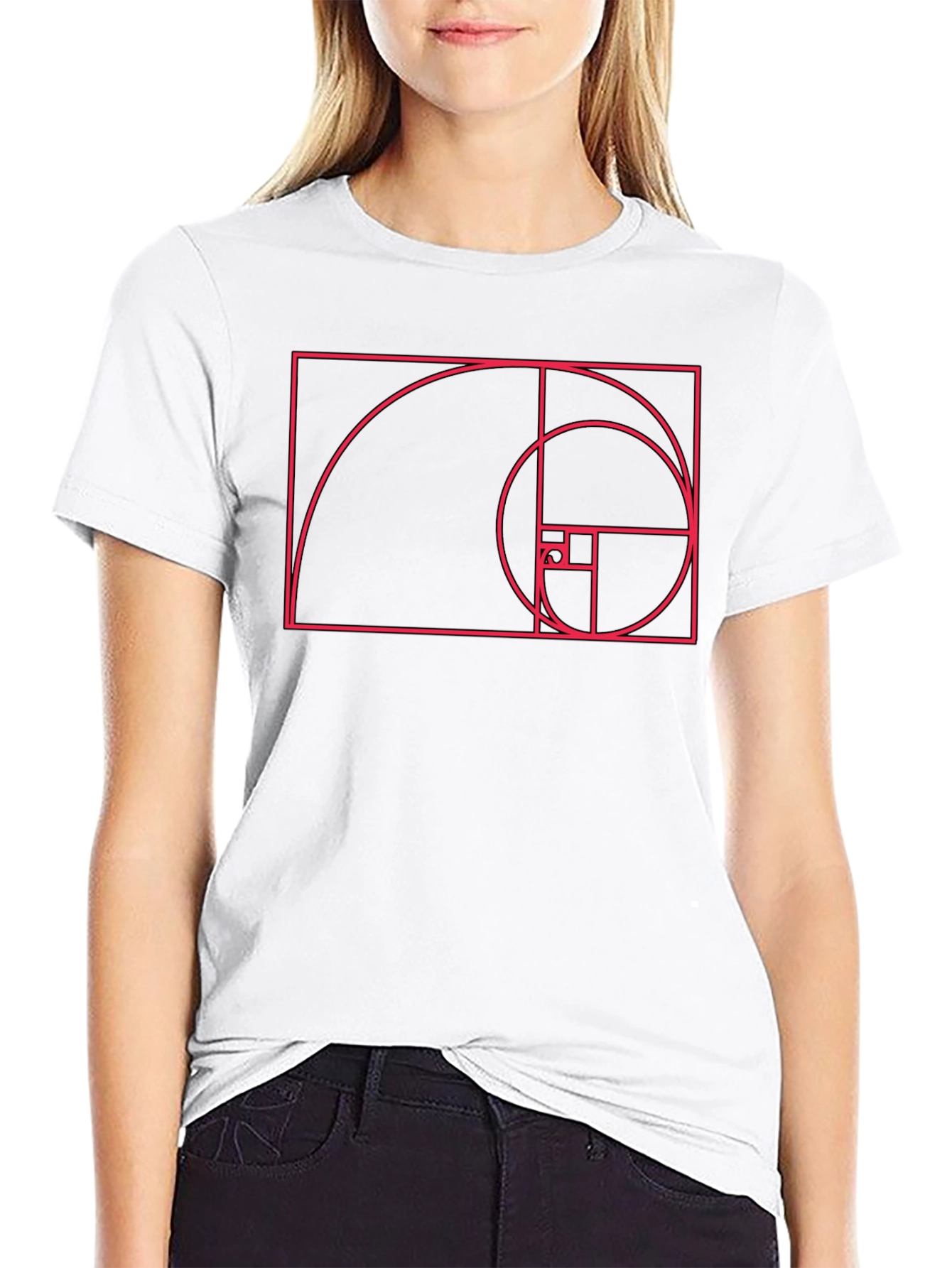 Golden Ratio Graphic Tee - Black Cotton Blend