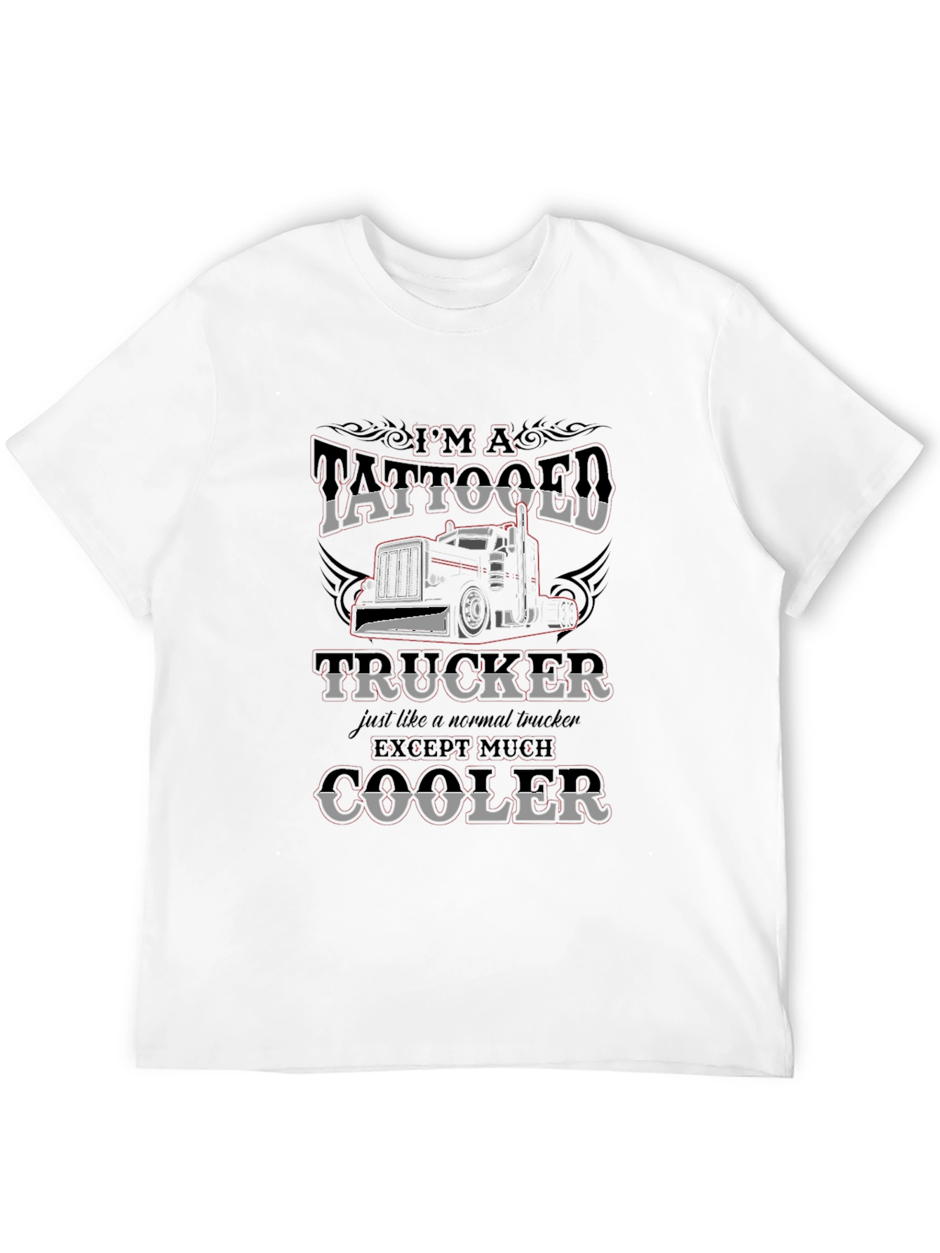 Tattooed Trucker Graphic T-Shirt