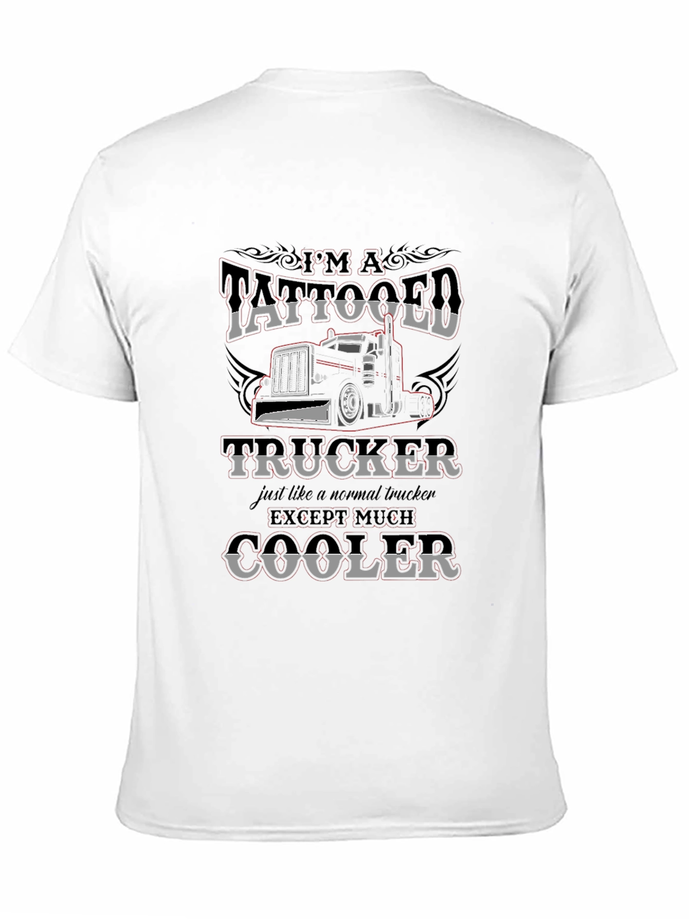 Tattooed Trucker Graphic T-Shirt