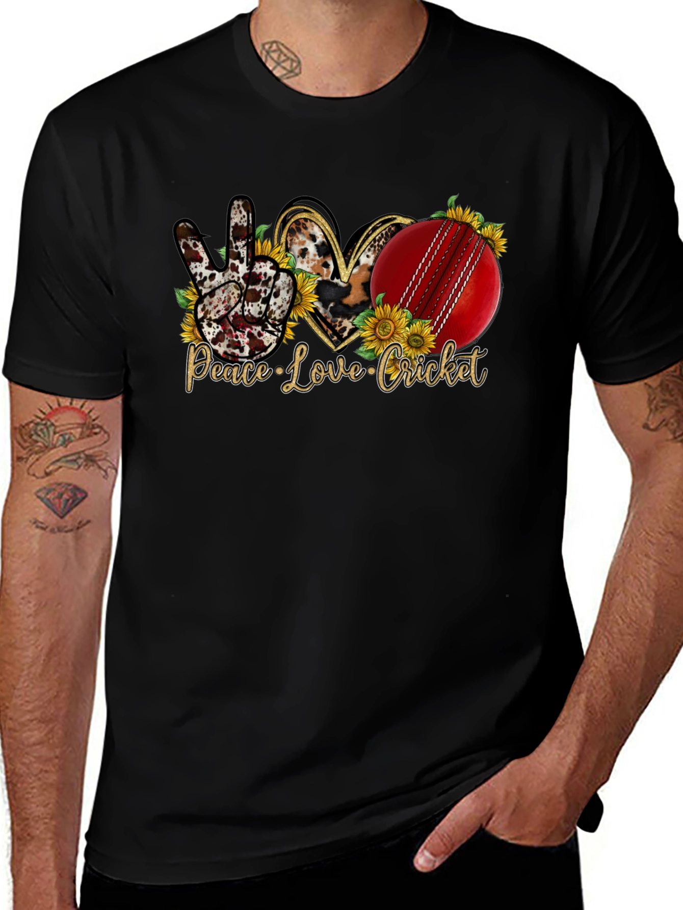 Peace Love Cricket T-Shirt: Unisex Graphic Tee