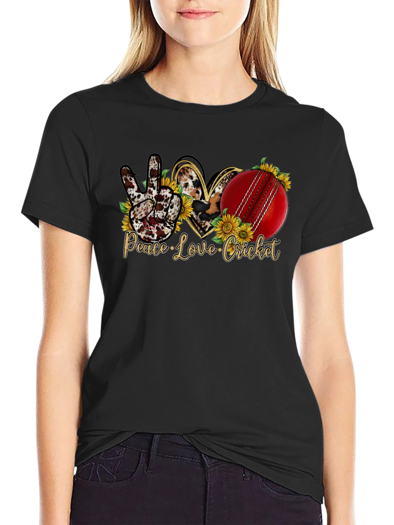Peace Love Cricket T-Shirt: Unisex Graphic Tee
