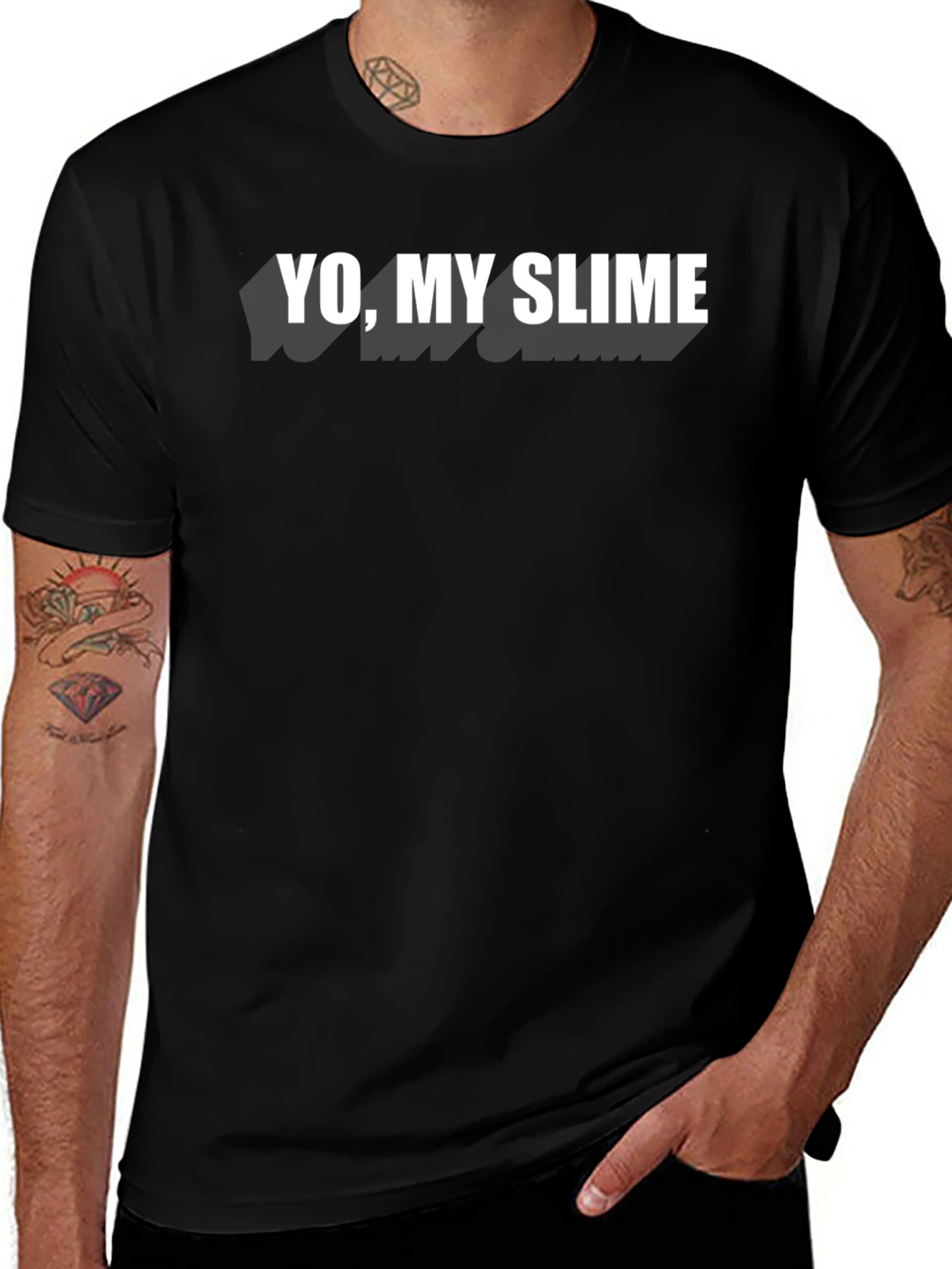 Yo My Slime Black Graphic Tee