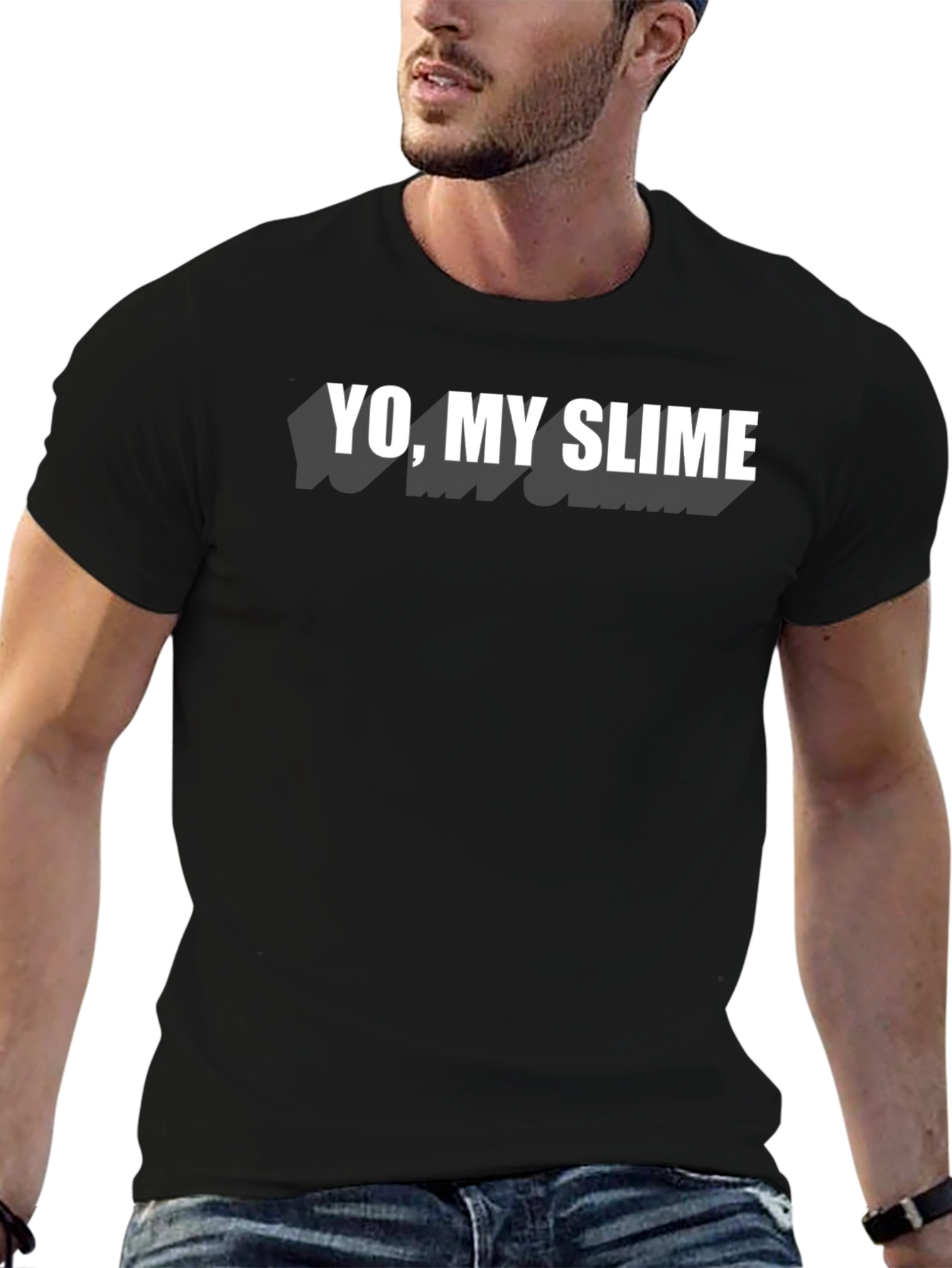 Yo My Slime Black Graphic Tee