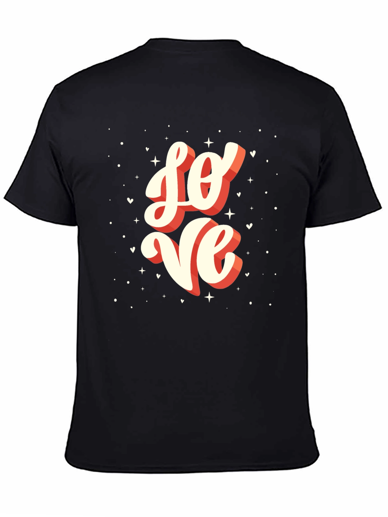 Love Graphic Tee - Black Casual T-Shirt