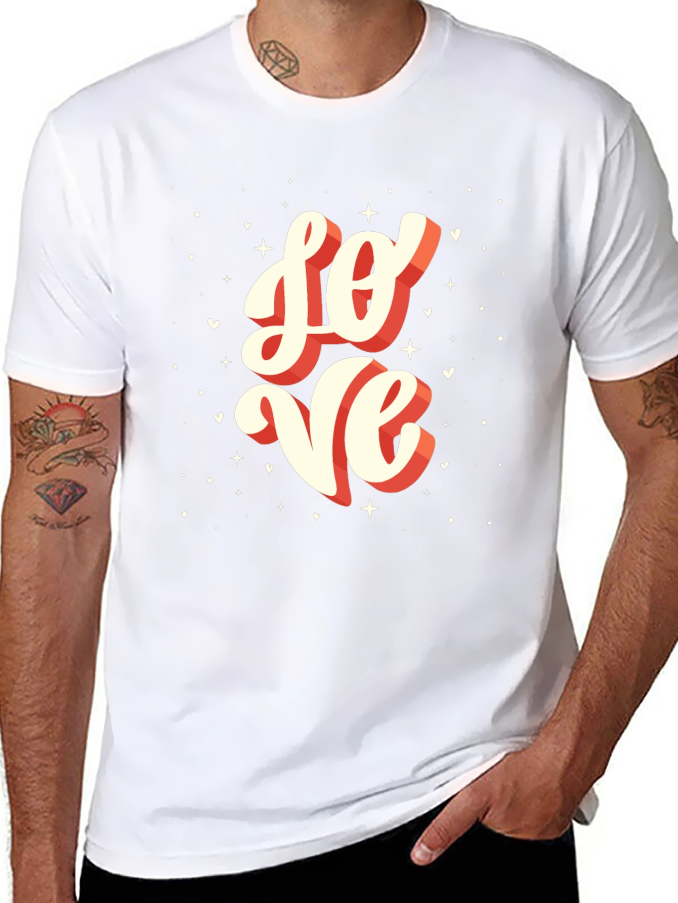 Love Graphic Tee - Black Casual T-Shirt