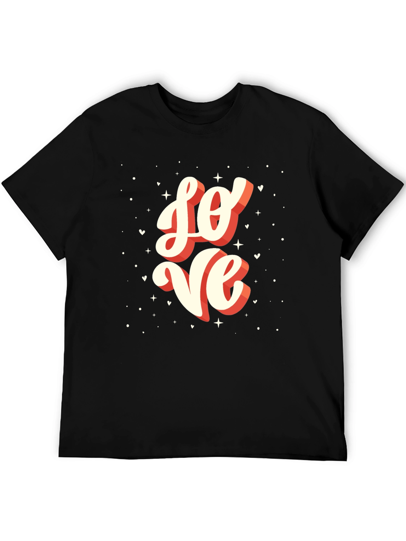 Love Graphic Tee - Black Casual T-Shirt