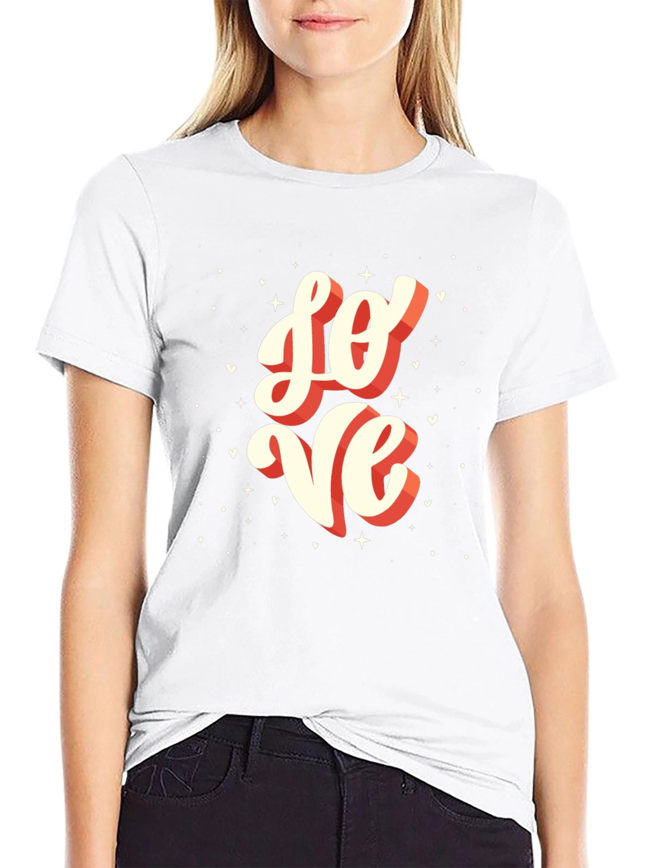 Love Graphic Tee - Black Casual T-Shirt