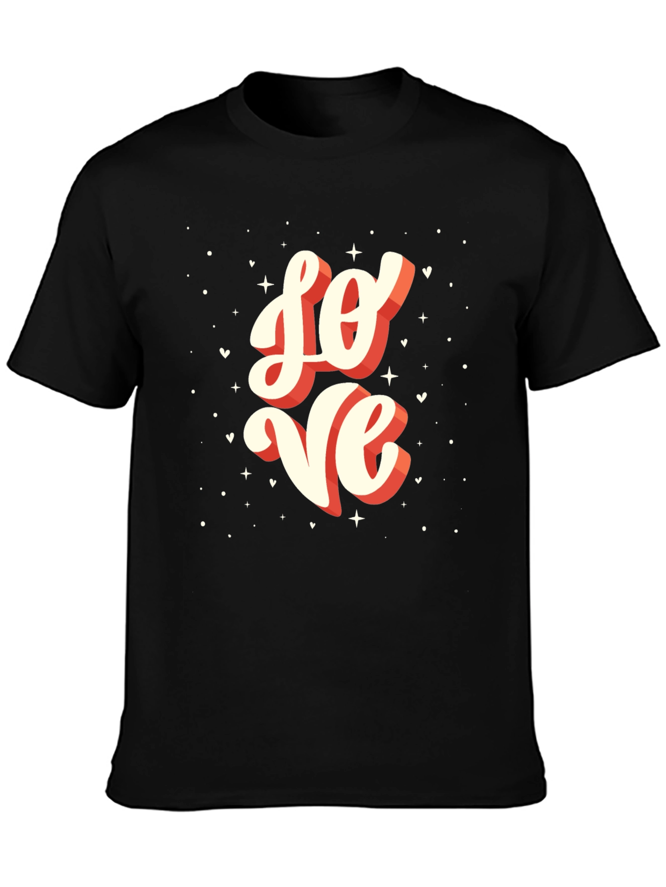 Love Graphic Tee - Black Casual T-Shirt