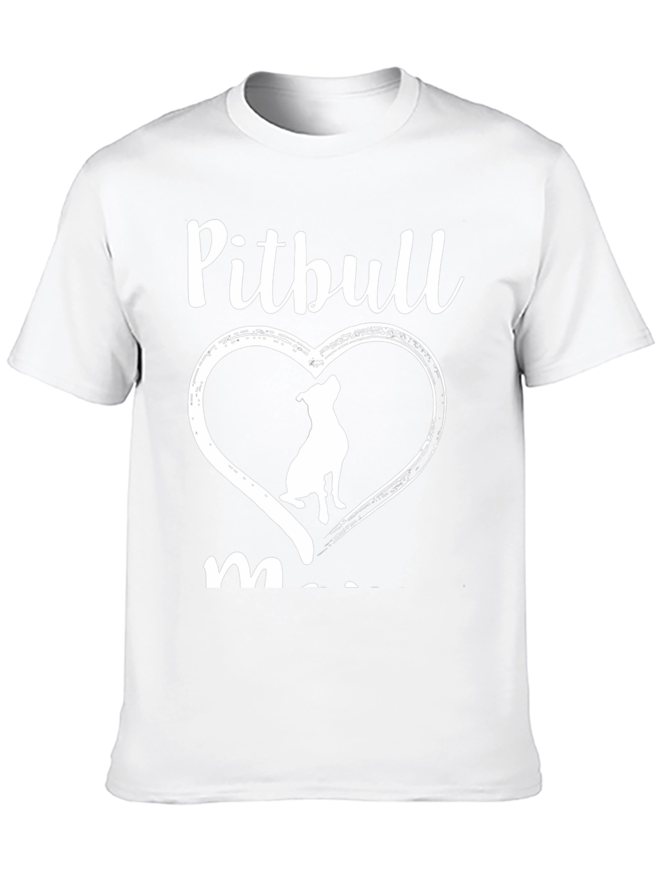 Pitbull Mom Graphic Tee - Black Cotton Shirt