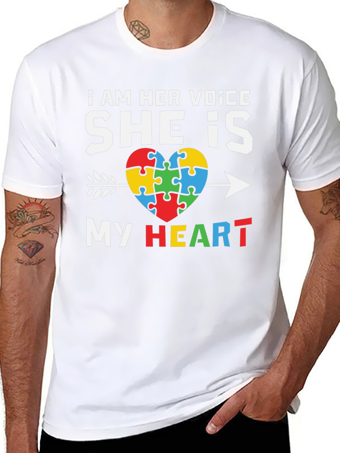 I Am Her Voice Autism Awareness T-Shirt