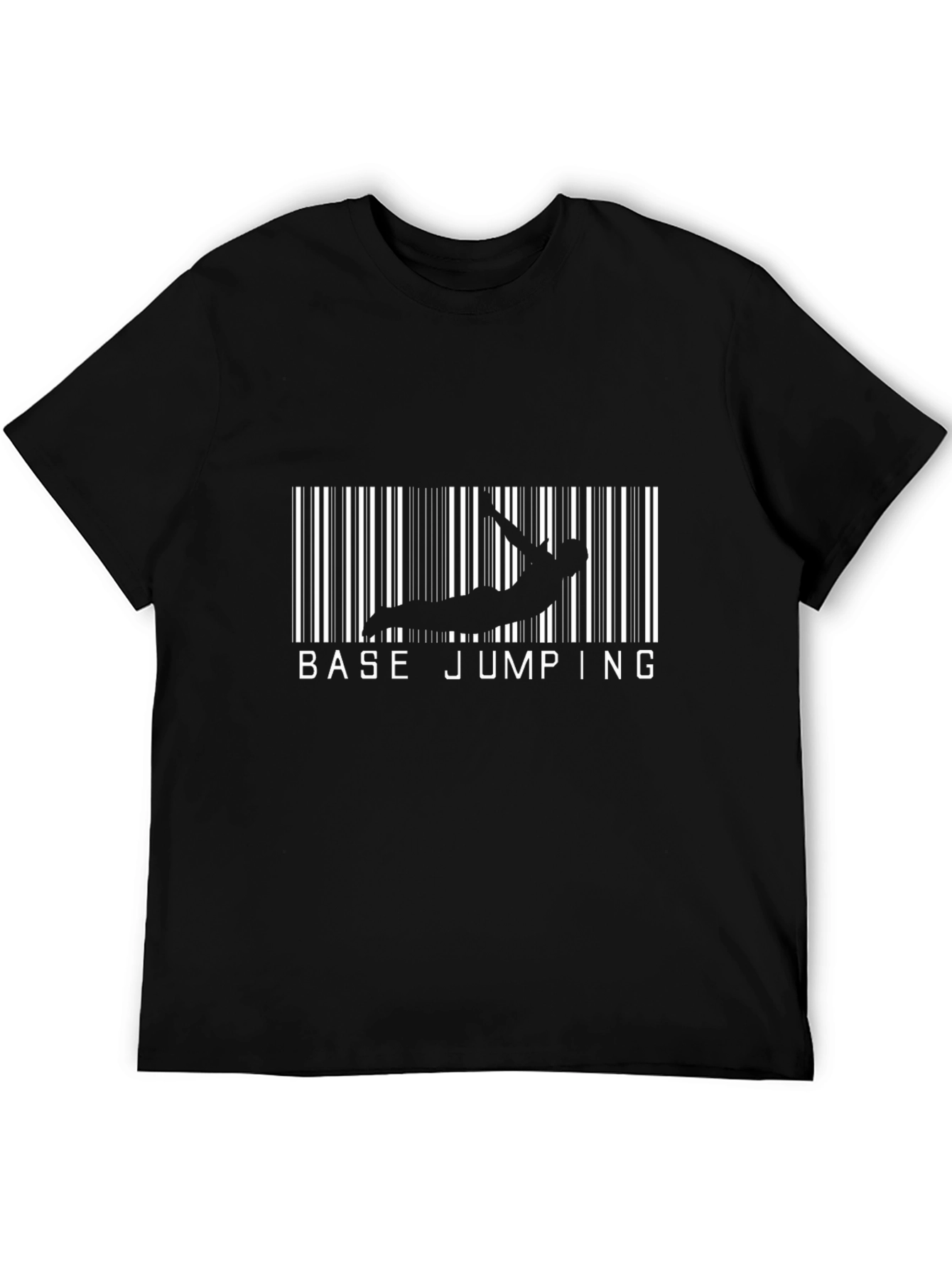Base Jumping Barcode Graphic T-Shirt
