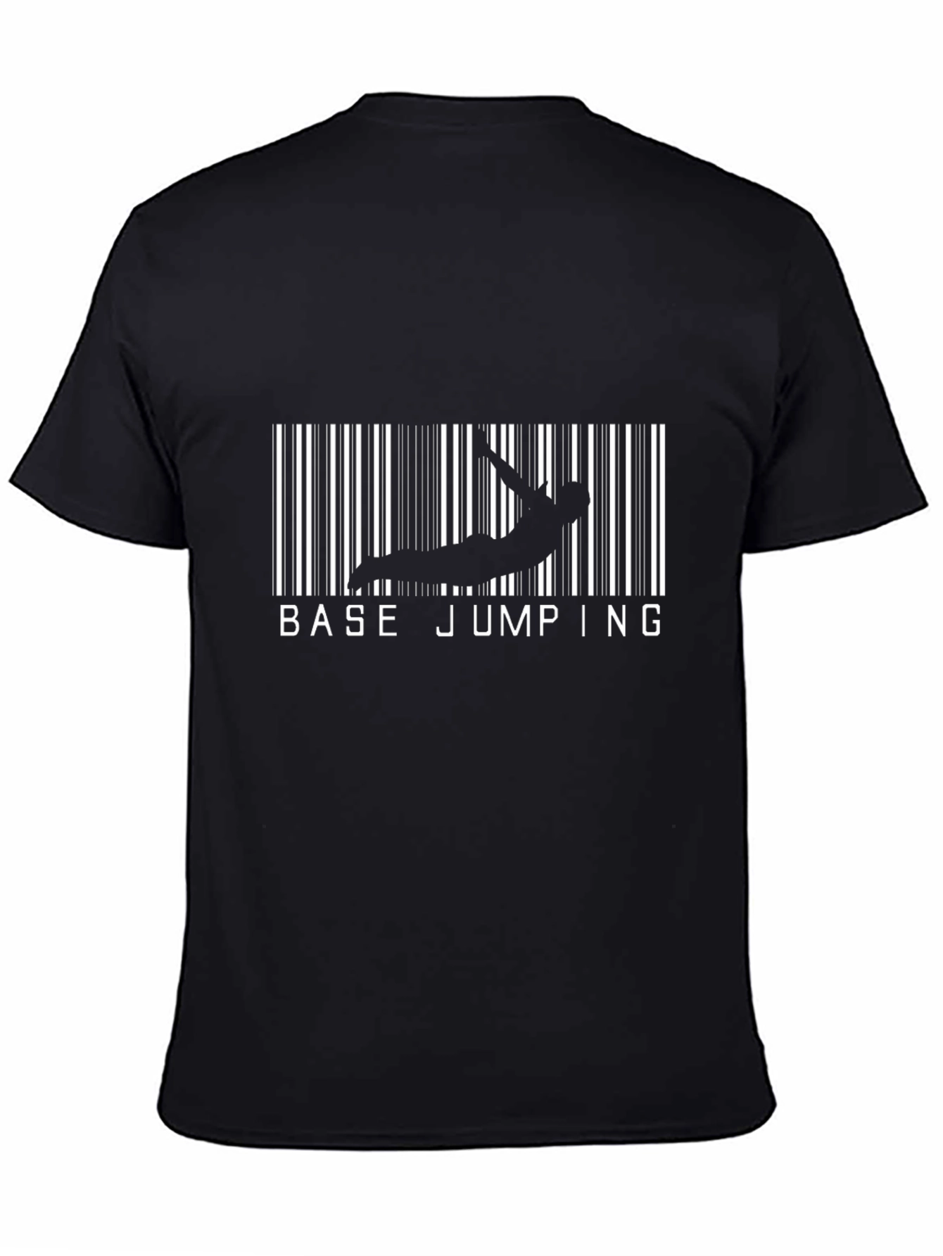 Base Jumping Barcode Graphic T-Shirt
