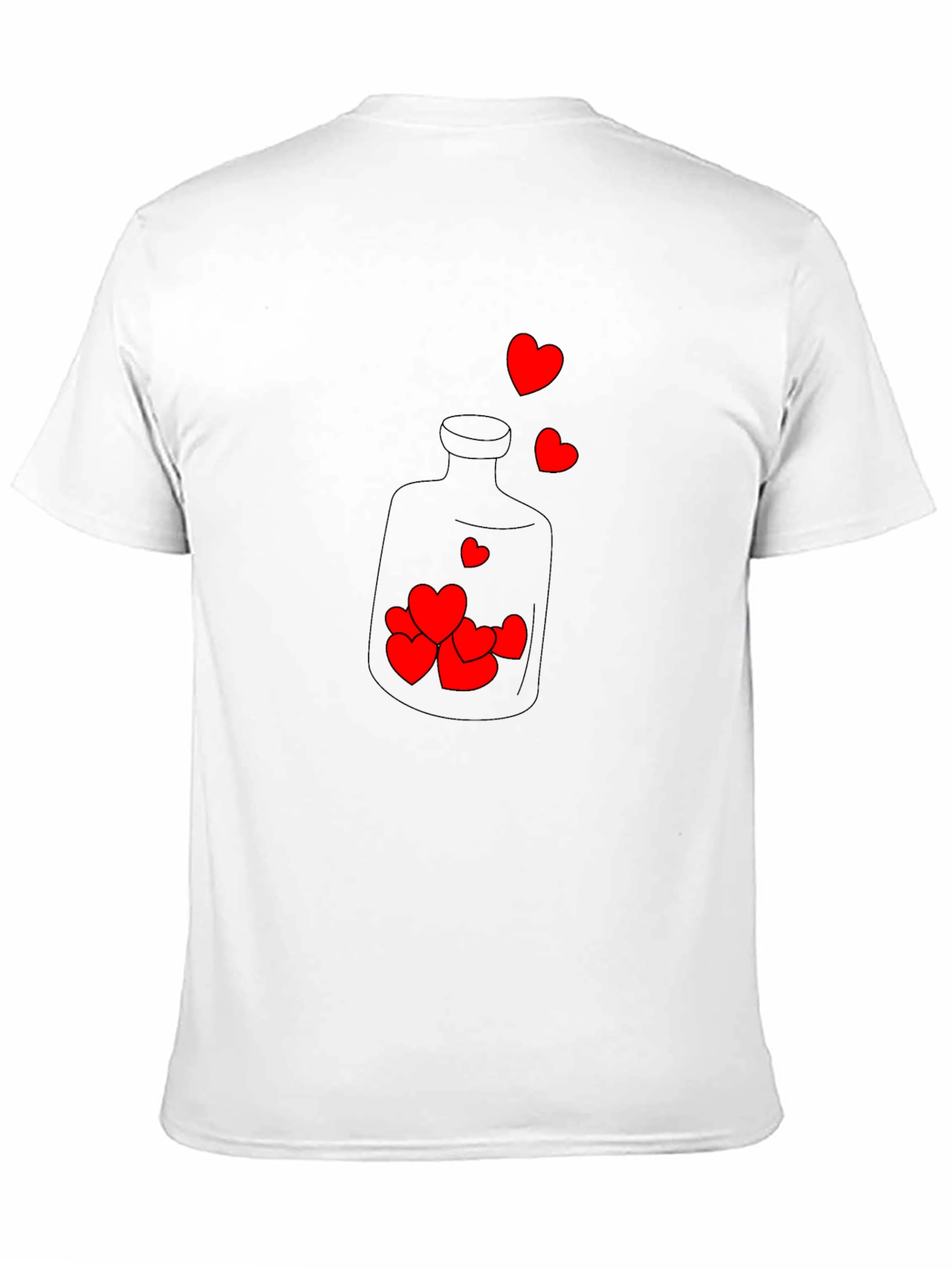 Heart Bottle Graphic Tee - Black T-Shirt
