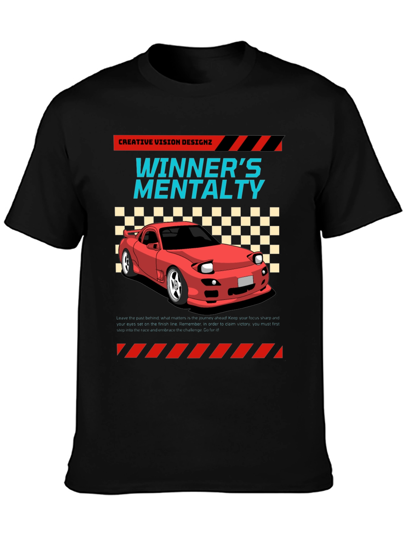 Winners Mentality Car Graphic T-Shirt