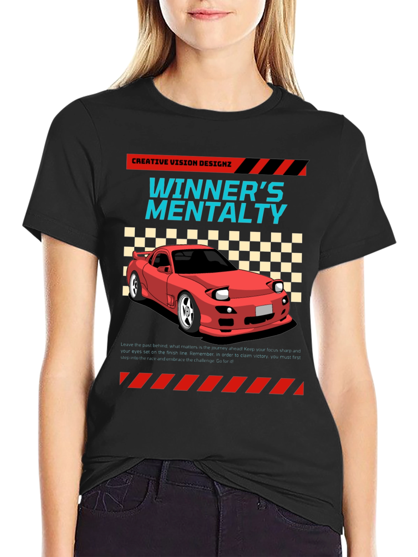 Winners Mentality Car Graphic T-Shirt