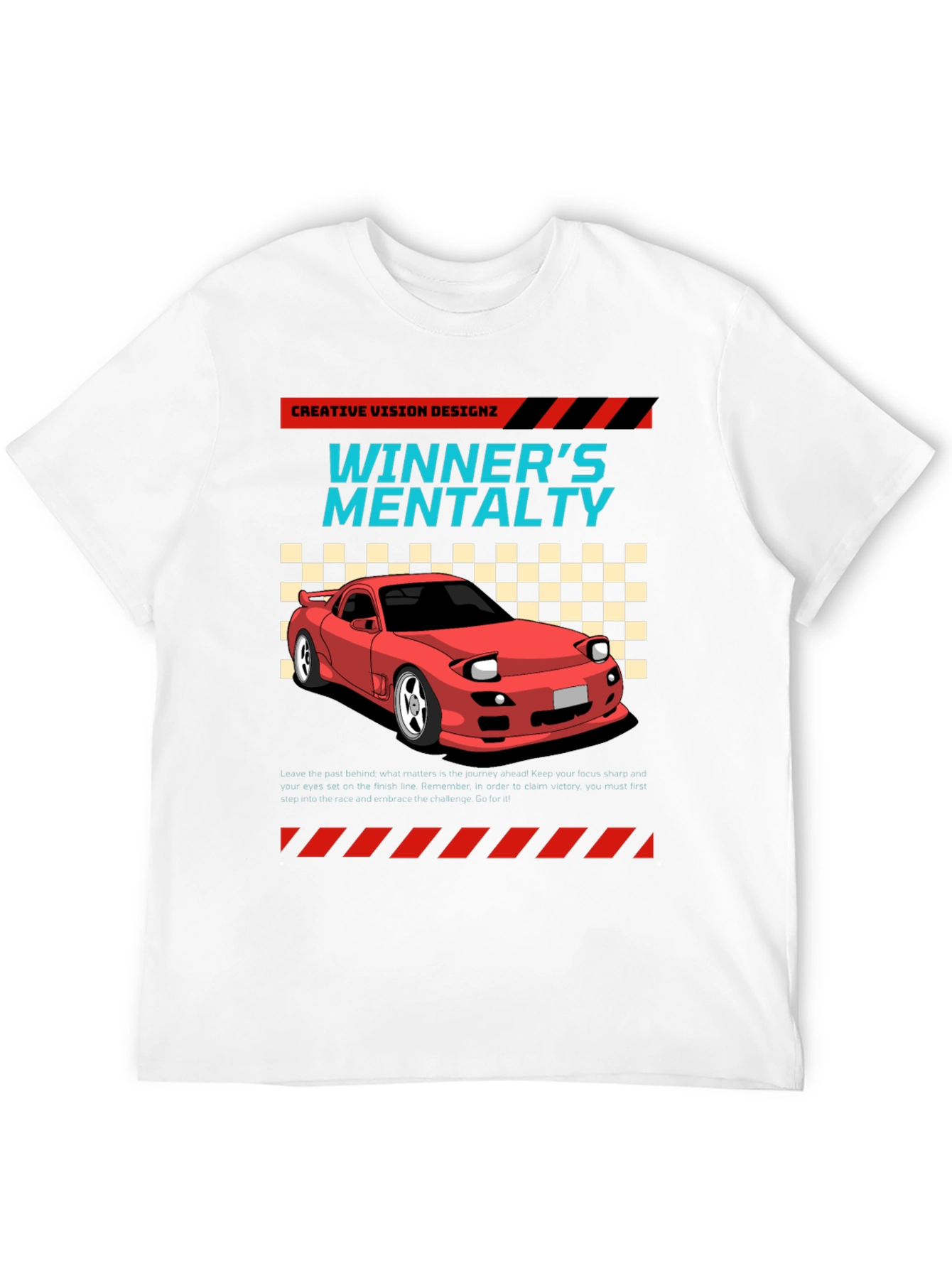 Winners Mentality Car Graphic T-Shirt