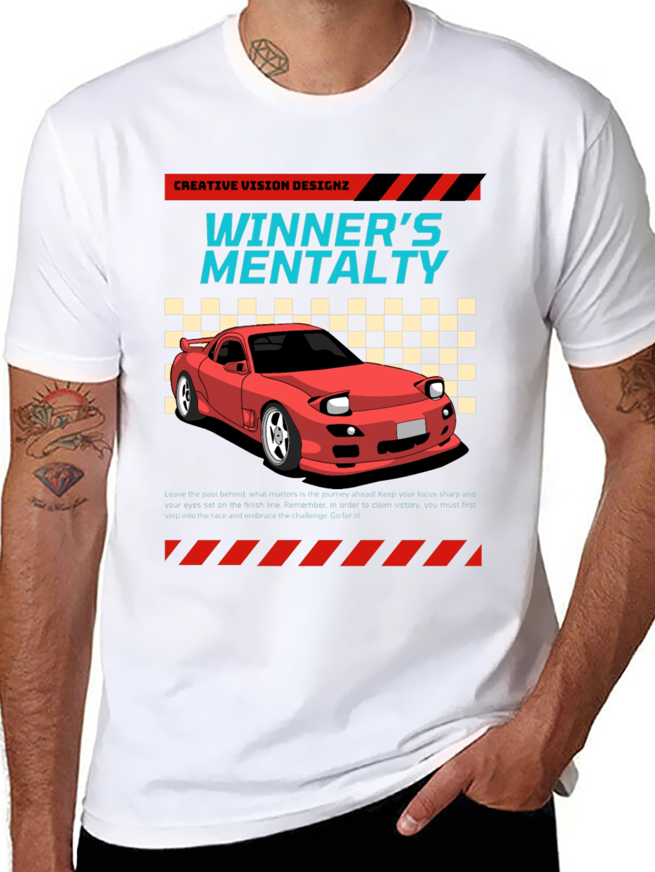 Winners Mentality Car Graphic T-Shirt