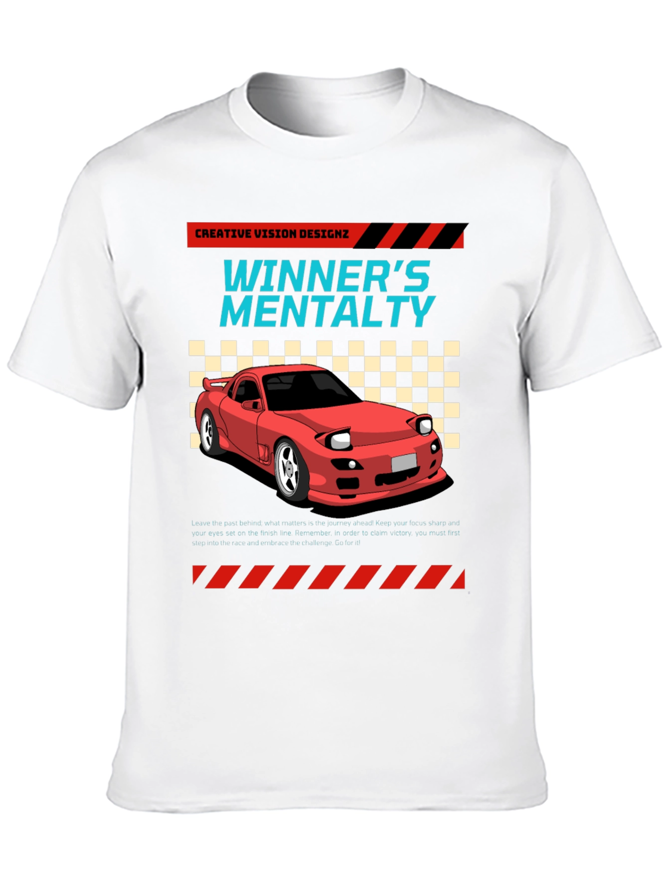 Winners Mentality Car Graphic T-Shirt