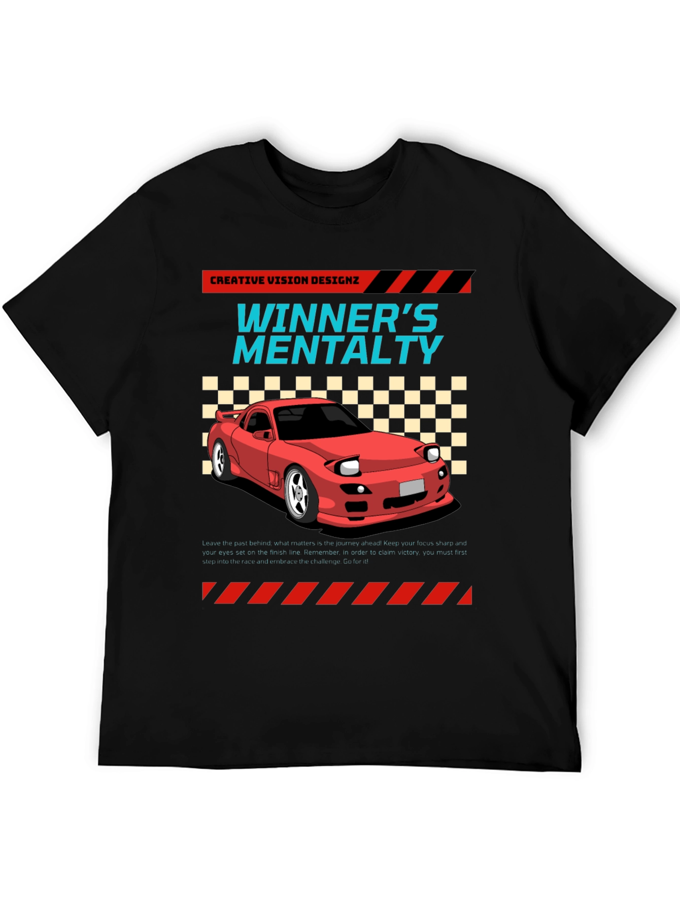 Winners Mentality Car Graphic T-Shirt