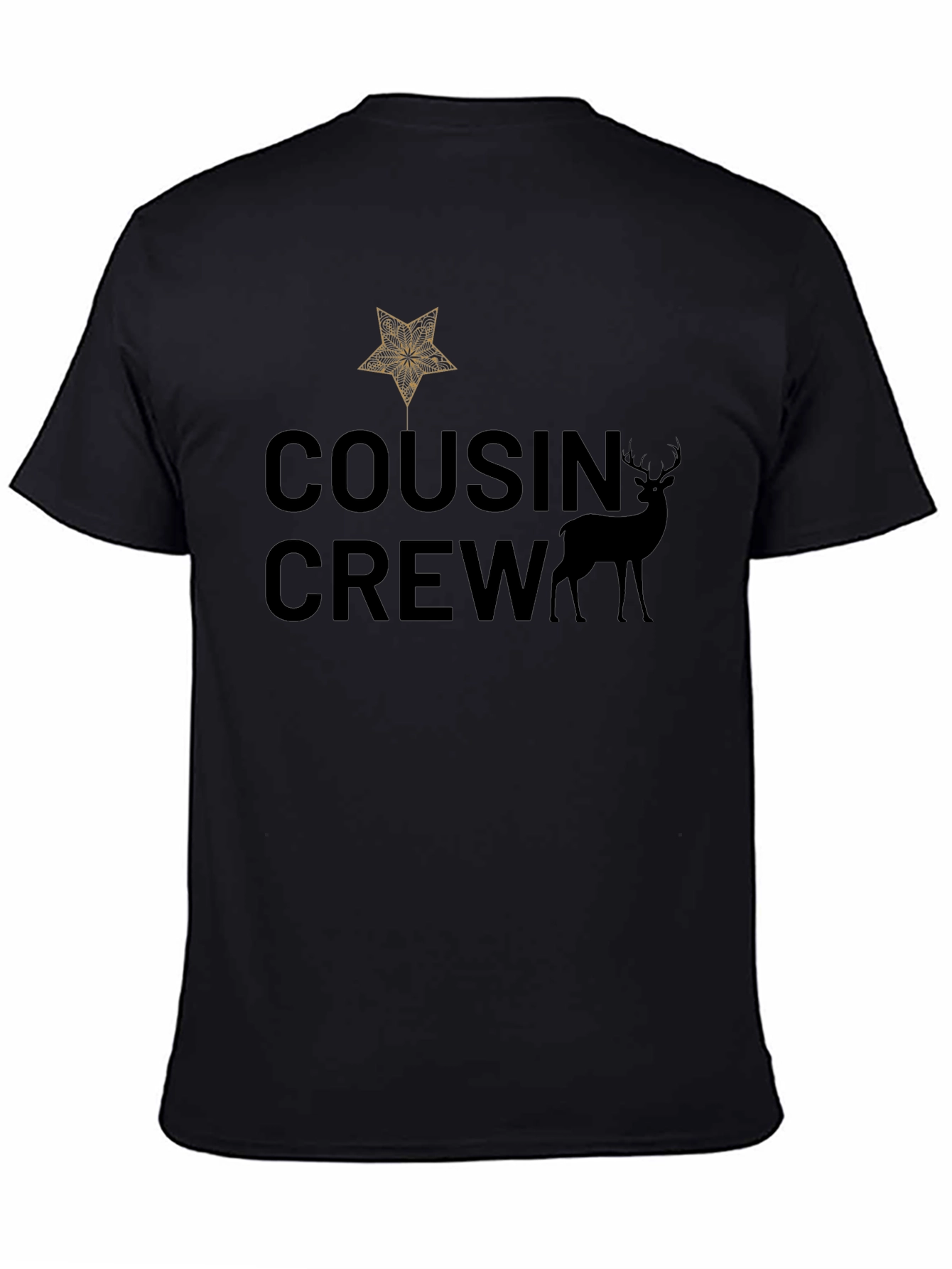 Cousin Crew Christmas Star Deer T-Shirt