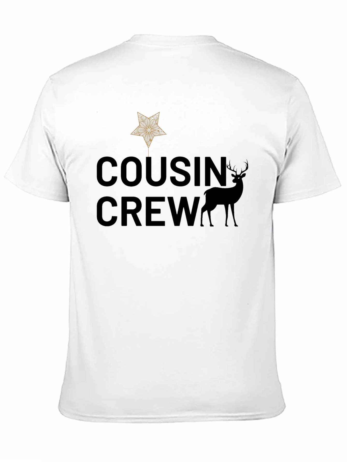 Cousin Crew Christmas Star Deer T-Shirt