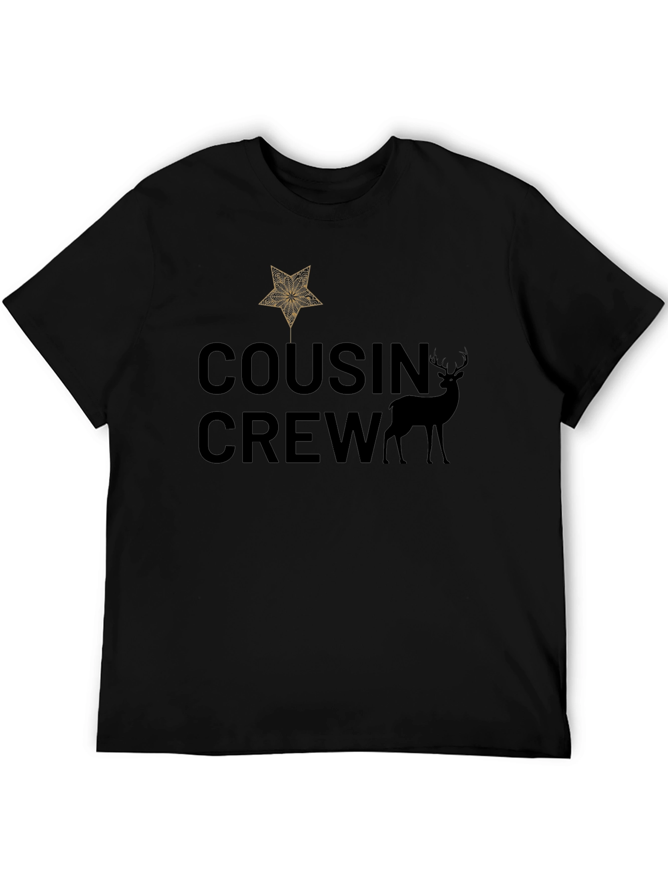 Cousin Crew Christmas Star Deer T-Shirt