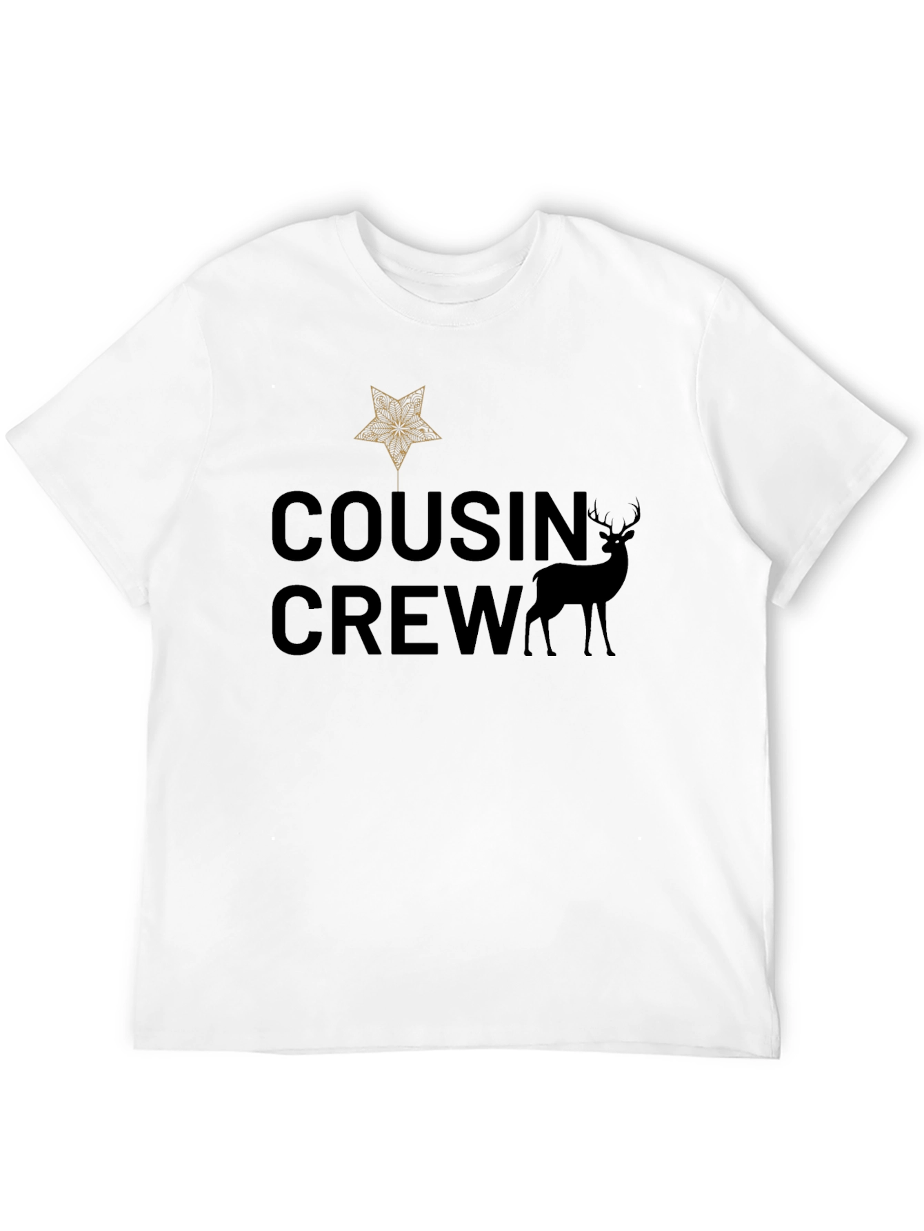 Cousin Crew Christmas Star Deer T-Shirt