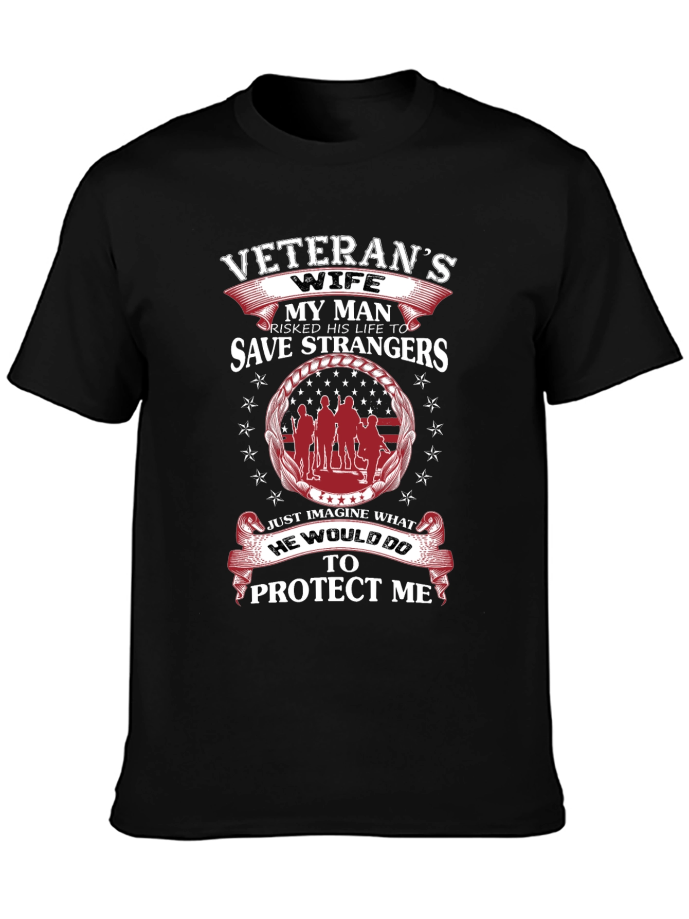 Veterans Wife T-Shirt - Support Our Heroes!