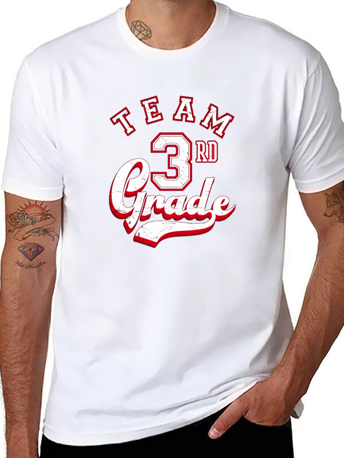 Team 3rd Grade Black T-Shirt