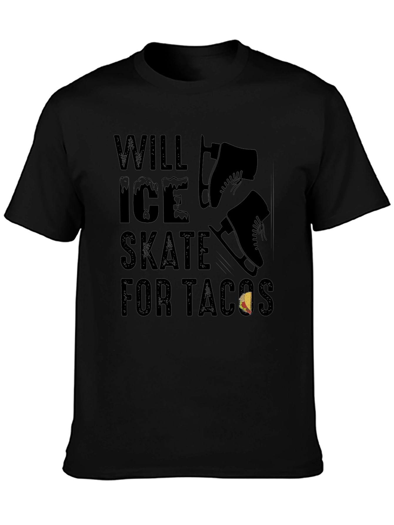 Will Ice Skate for Tacos Graphic Tee
