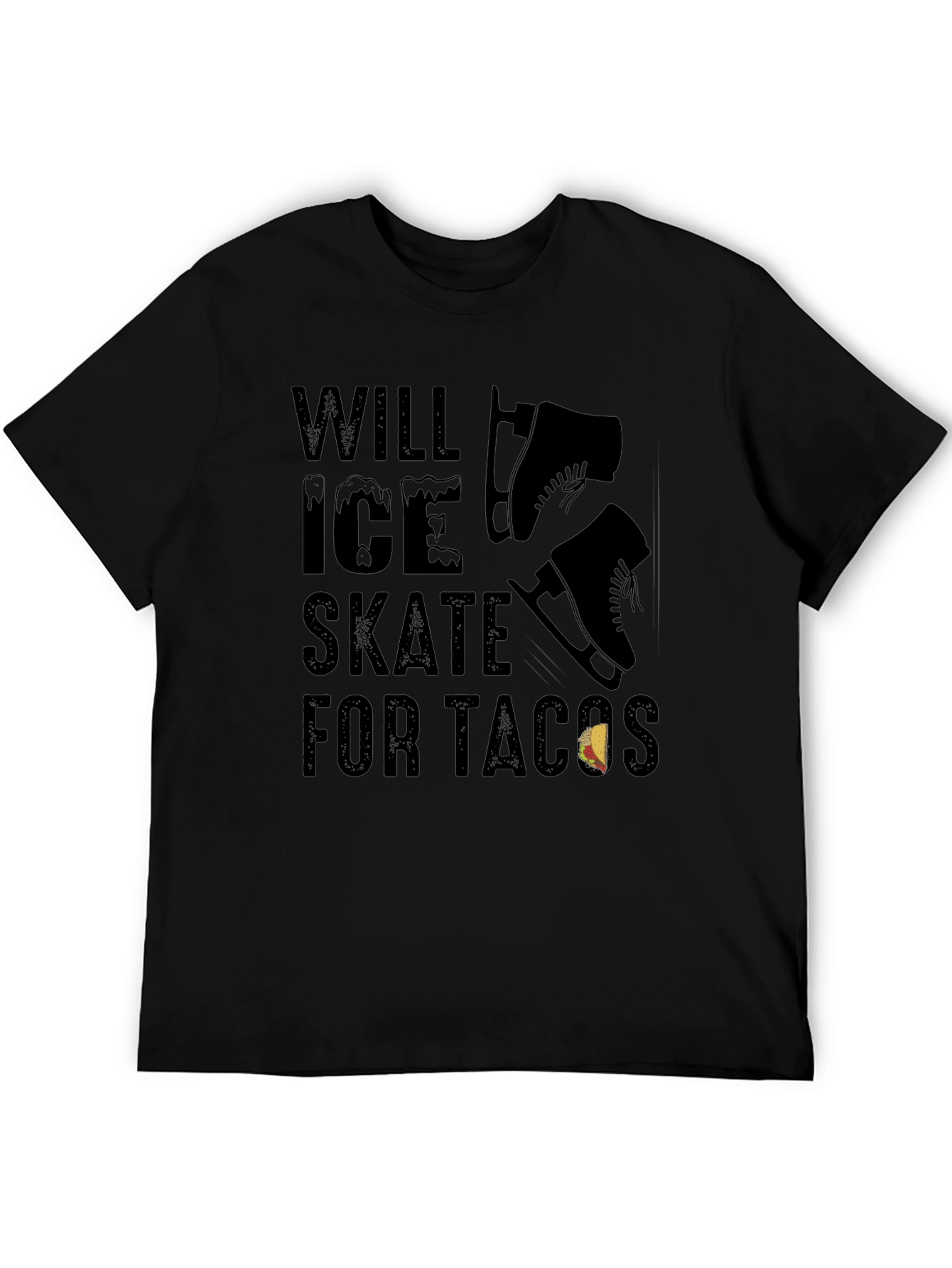 Will Ice Skate for Tacos Graphic Tee