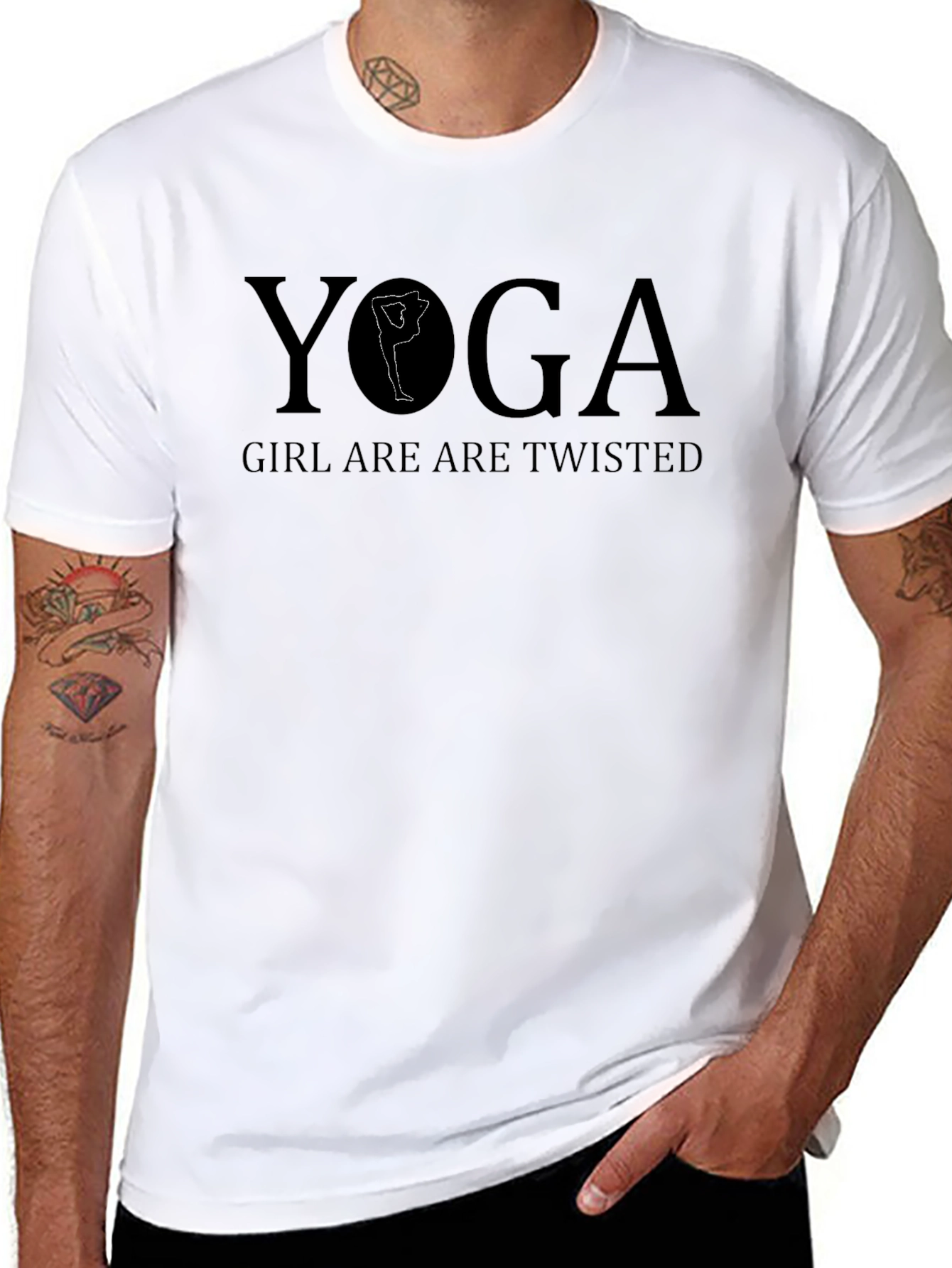 Yoga Girl Twisted T-Shirt | Soft Cotton Tee