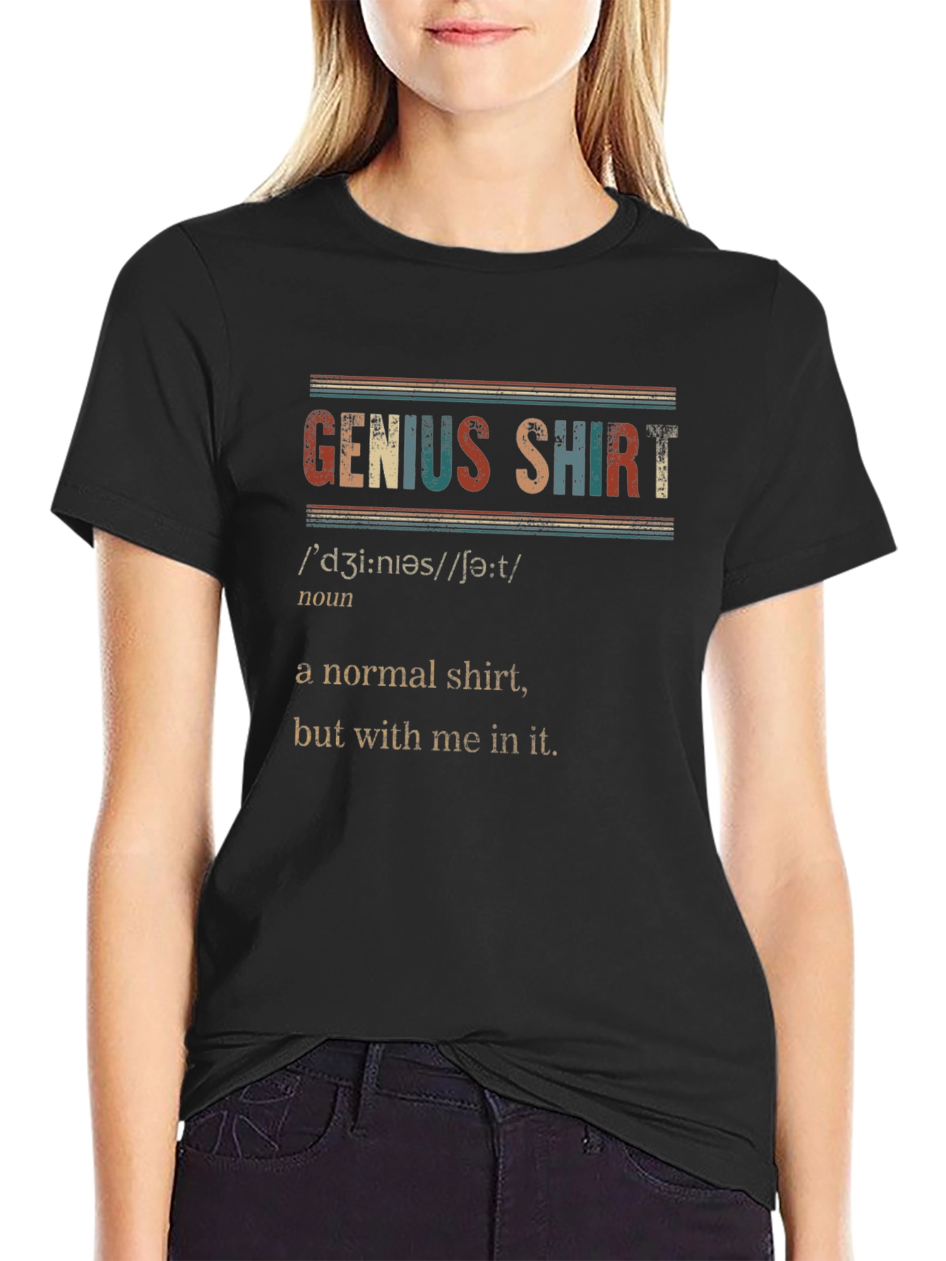 Genius Definition Graphic T-Shirt - Novelty Shirt